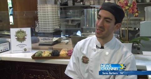 Featured on KEYT Chanel 3 News , The Pasta Shoppe's Pasta Maker by Joe Buttitta ,