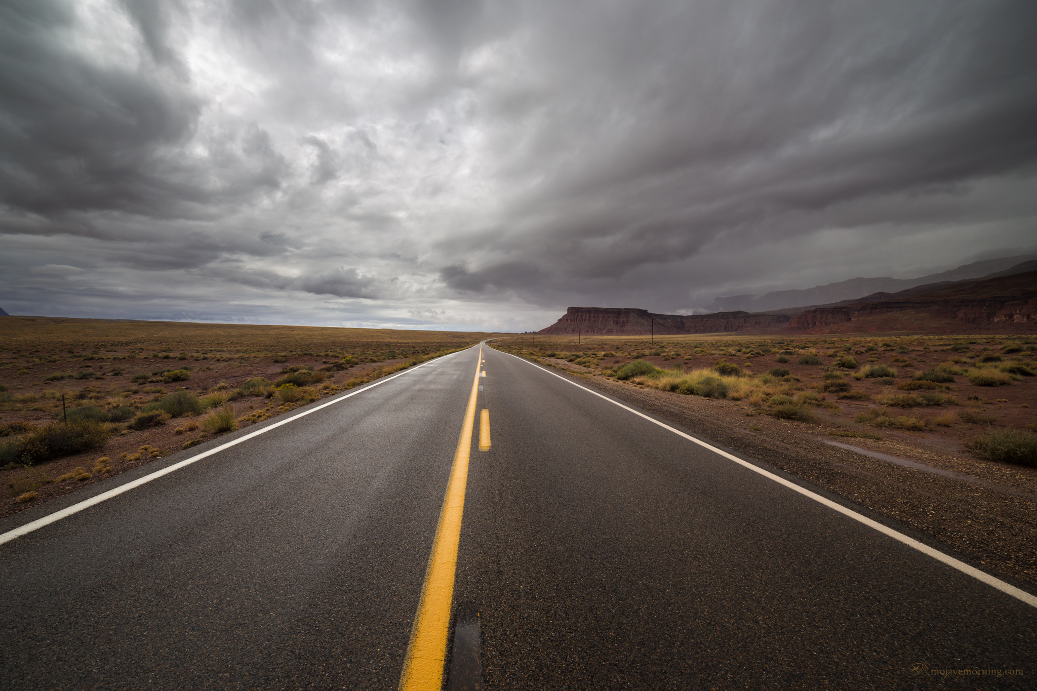Stormy Desert Road