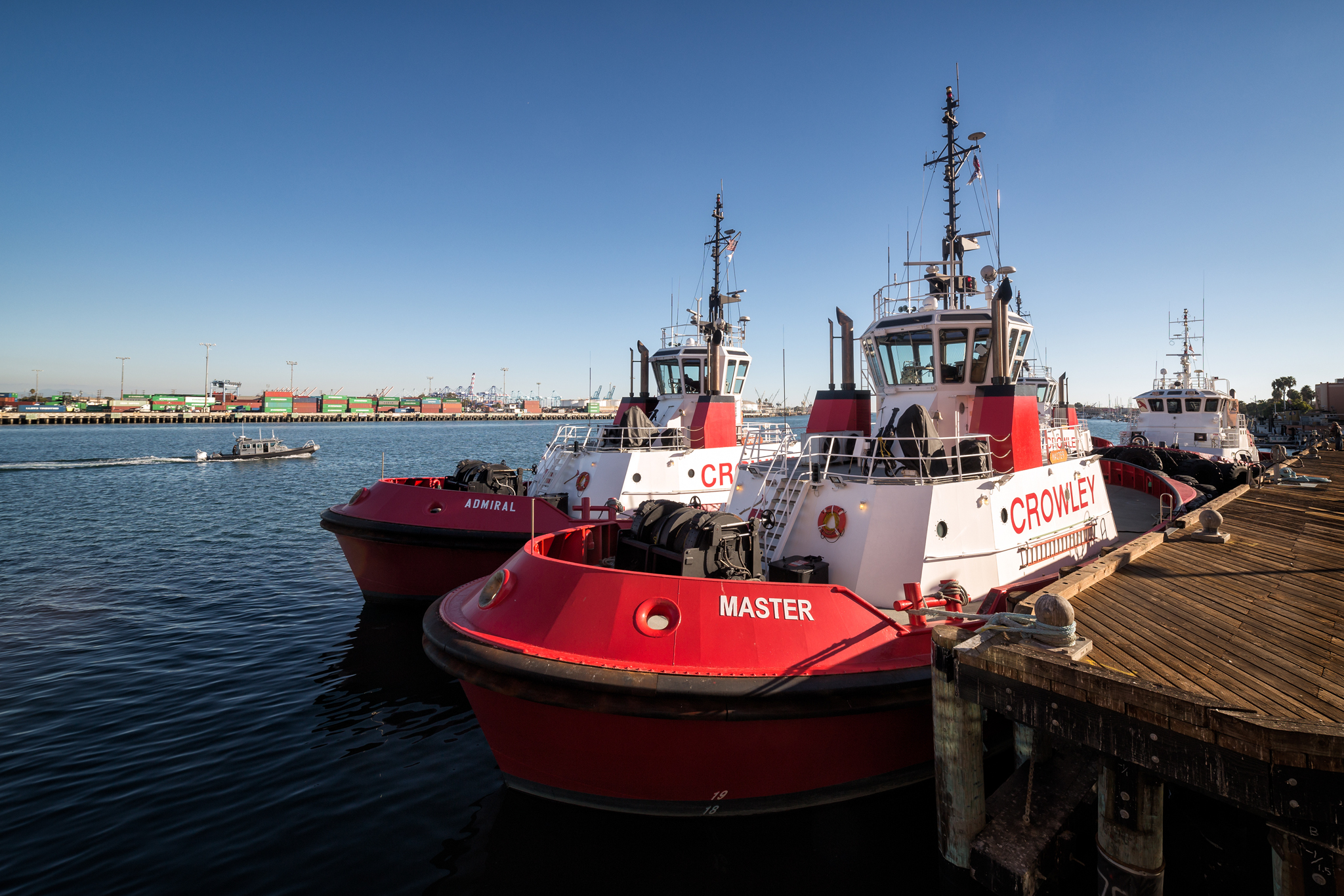 The fireboats Master and Admiral