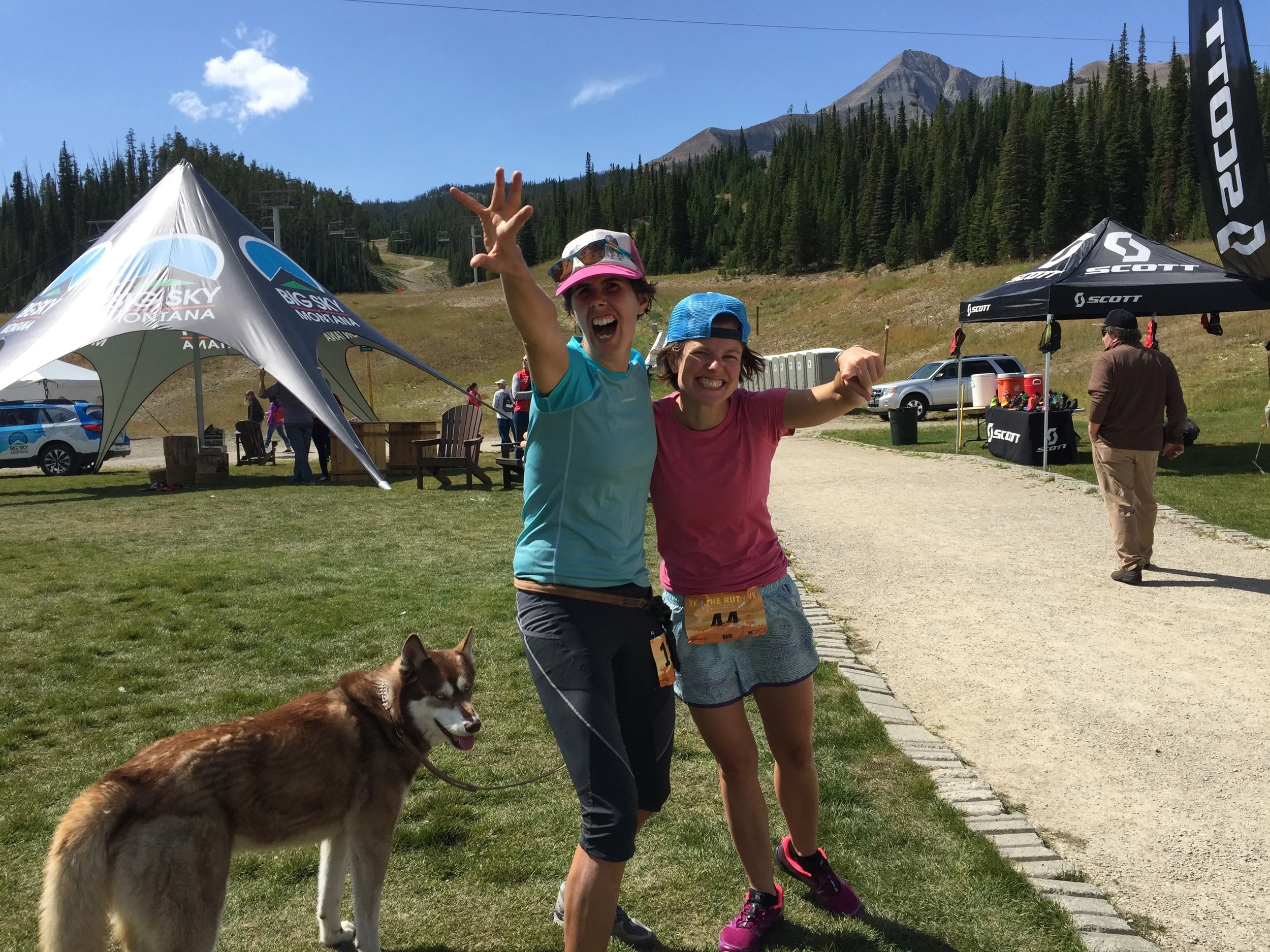 This started out with Beth and me trying to point to the top of Lone Peak. Fiona was in her backpack and thought we were pointing to her, so she pointed to us and it was so cute we had to point to her. 