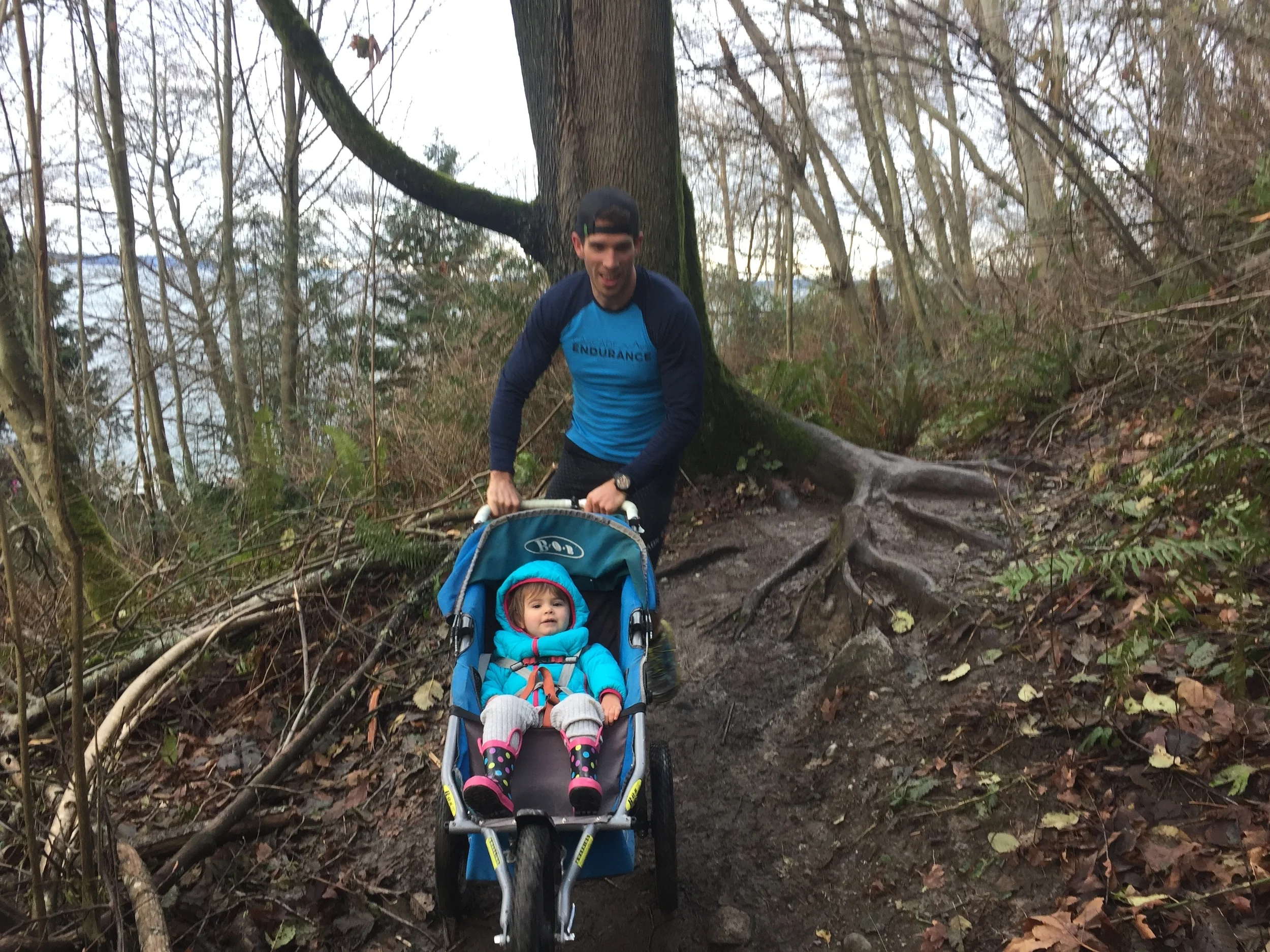 Fiona loves our more adventurous outings. Who says you can't do the longer loop at Discovery with a stroller?