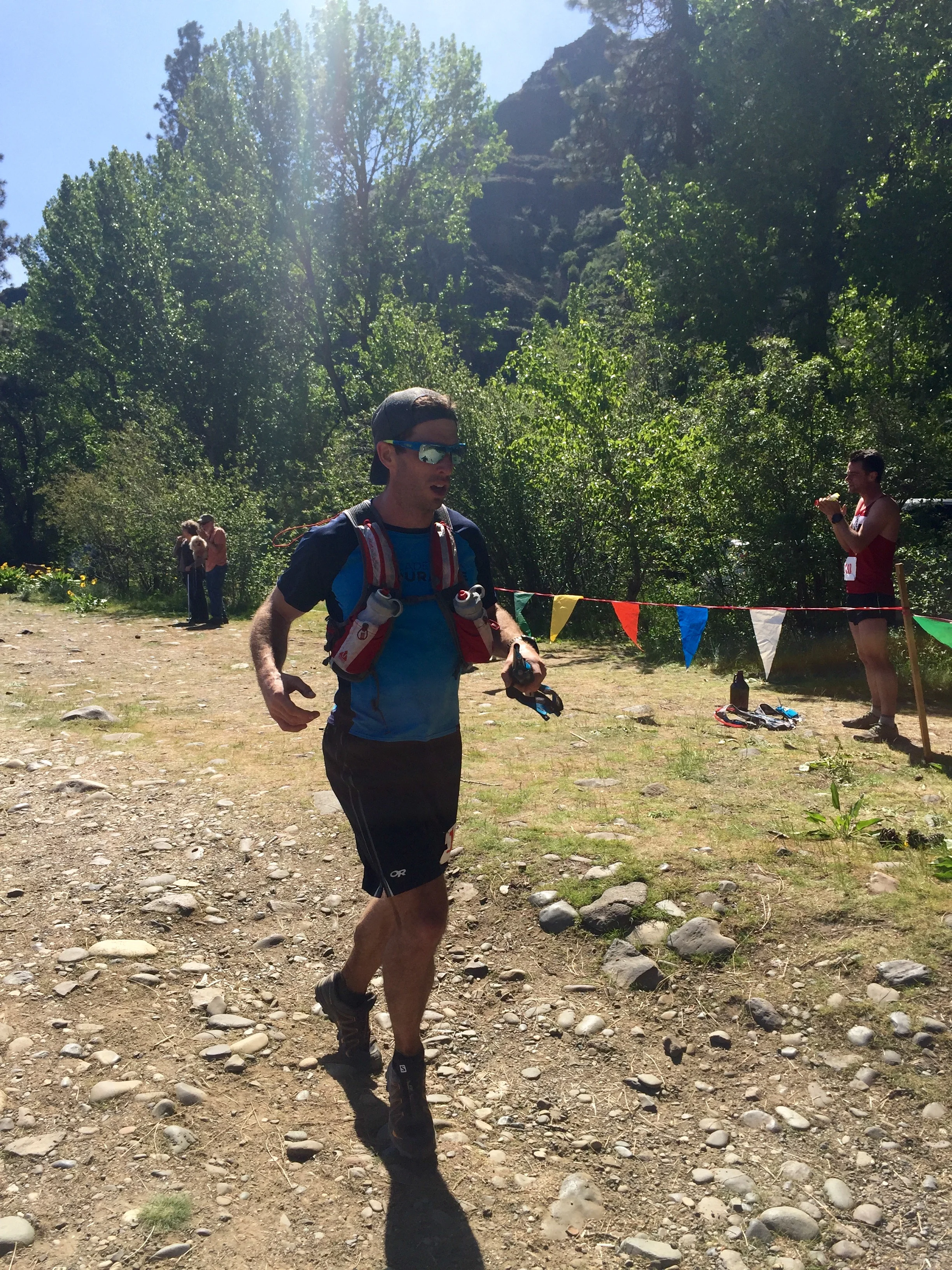 20m from the finish, looking about as bad as I felt...