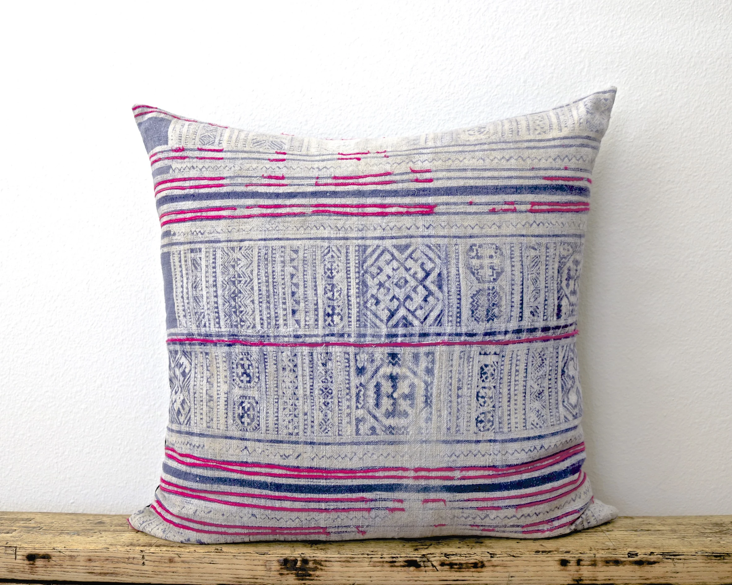 Misty Vintage Batik Pillow