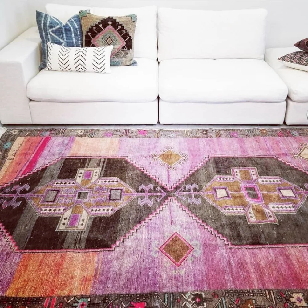 Magenta Moon Vintage Turkish Rug