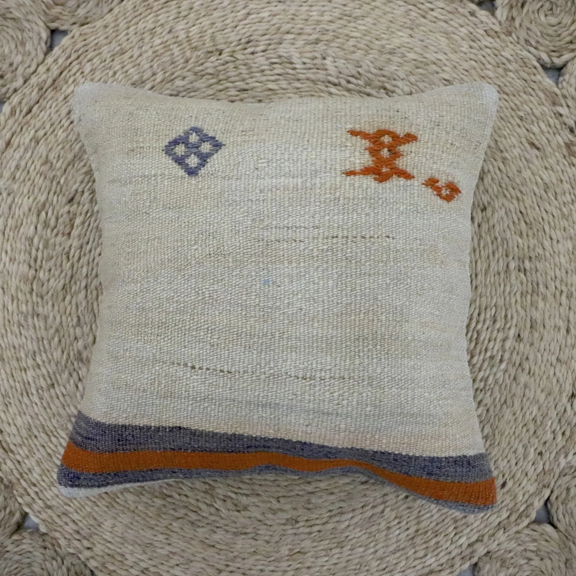 Abstract Vintage Kilim Pillow 