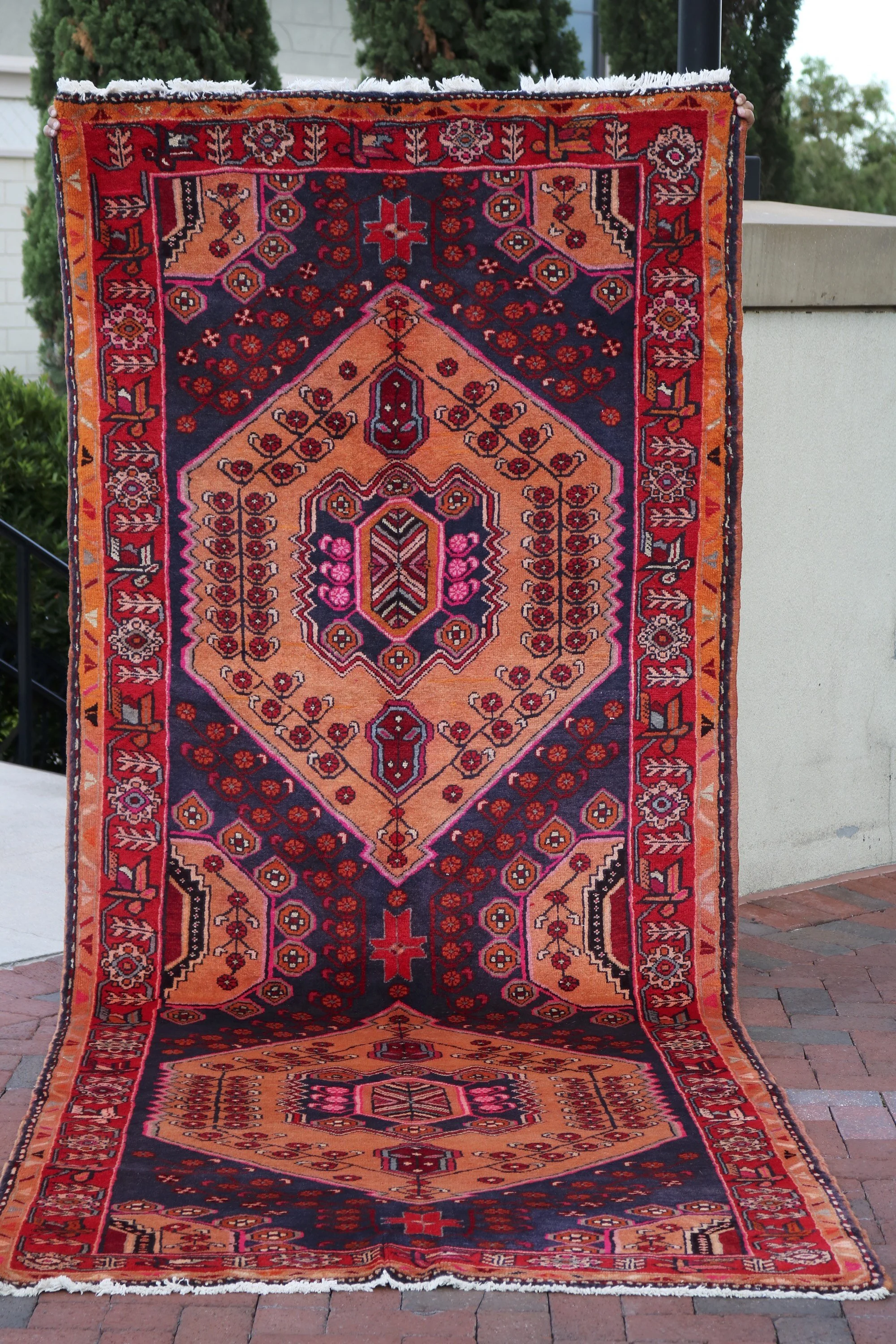 Tangerine Seas Vintage Mousel Rug 