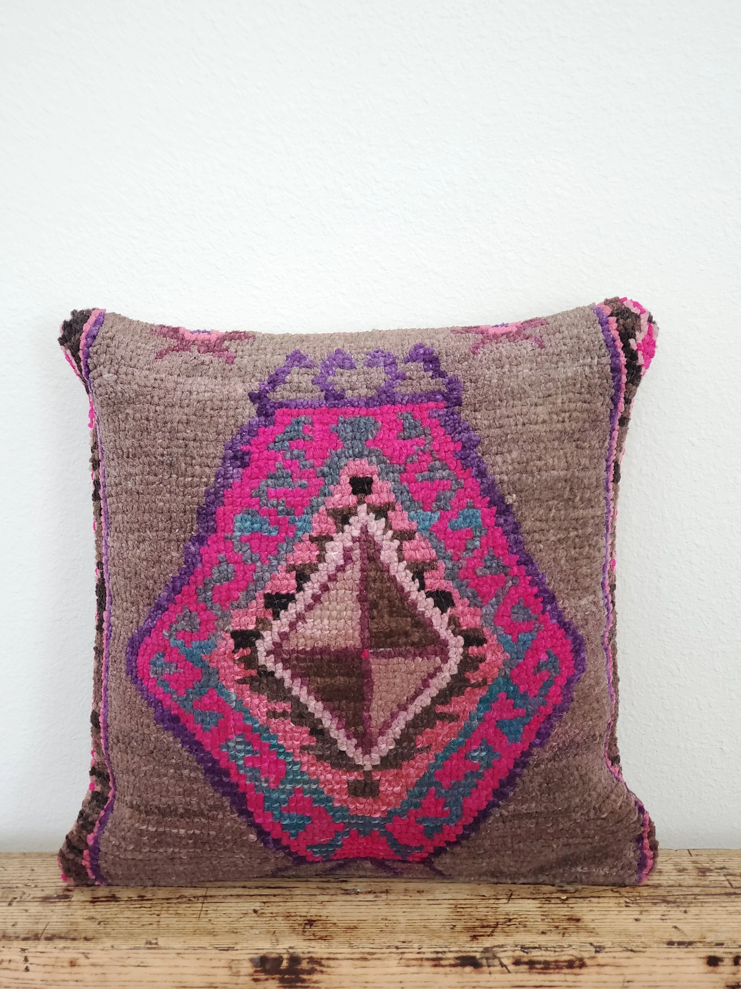 Emine Vintage Turkish Kilim Pillow 