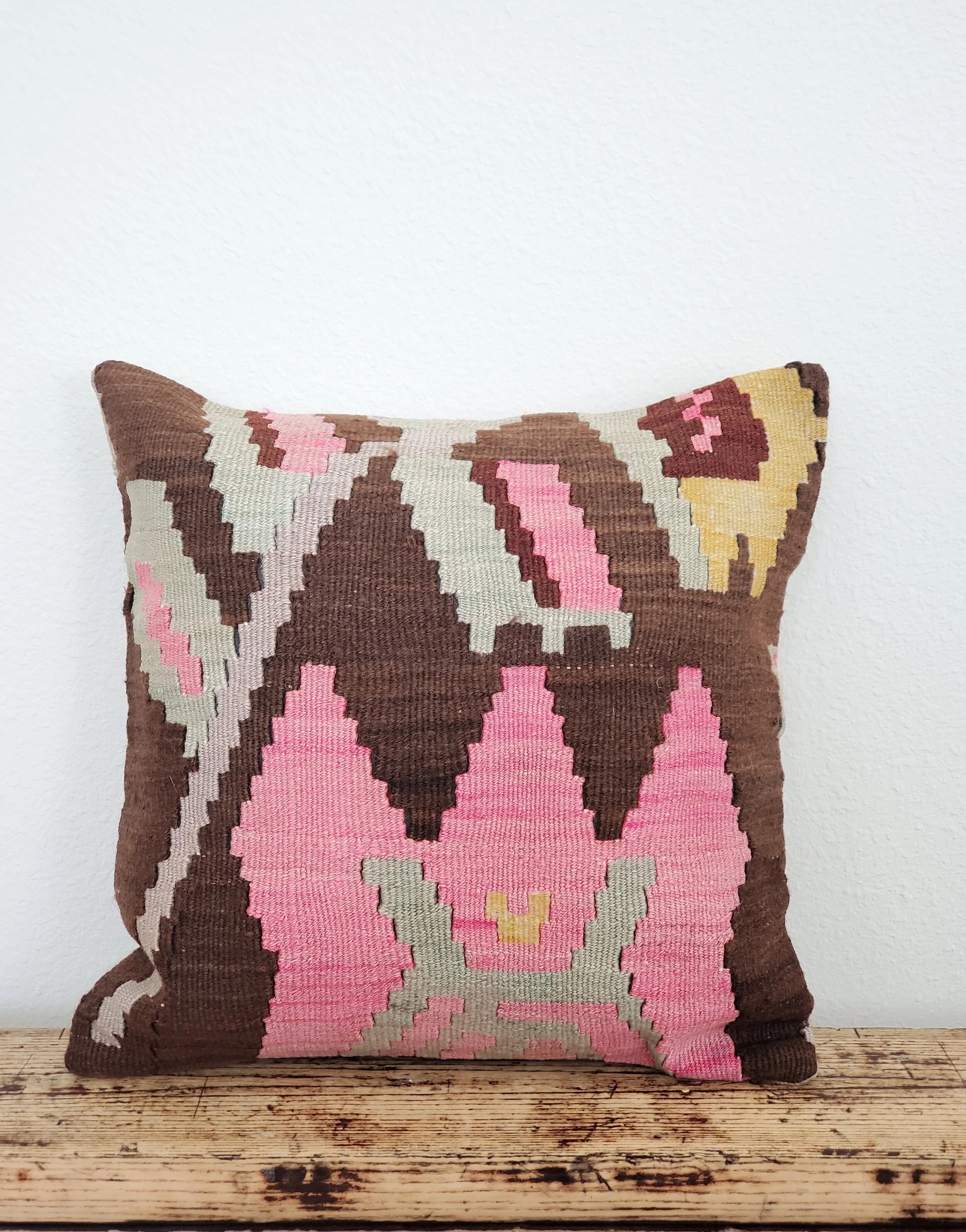 Aztec Vintage Turkish Kilim Pillow 