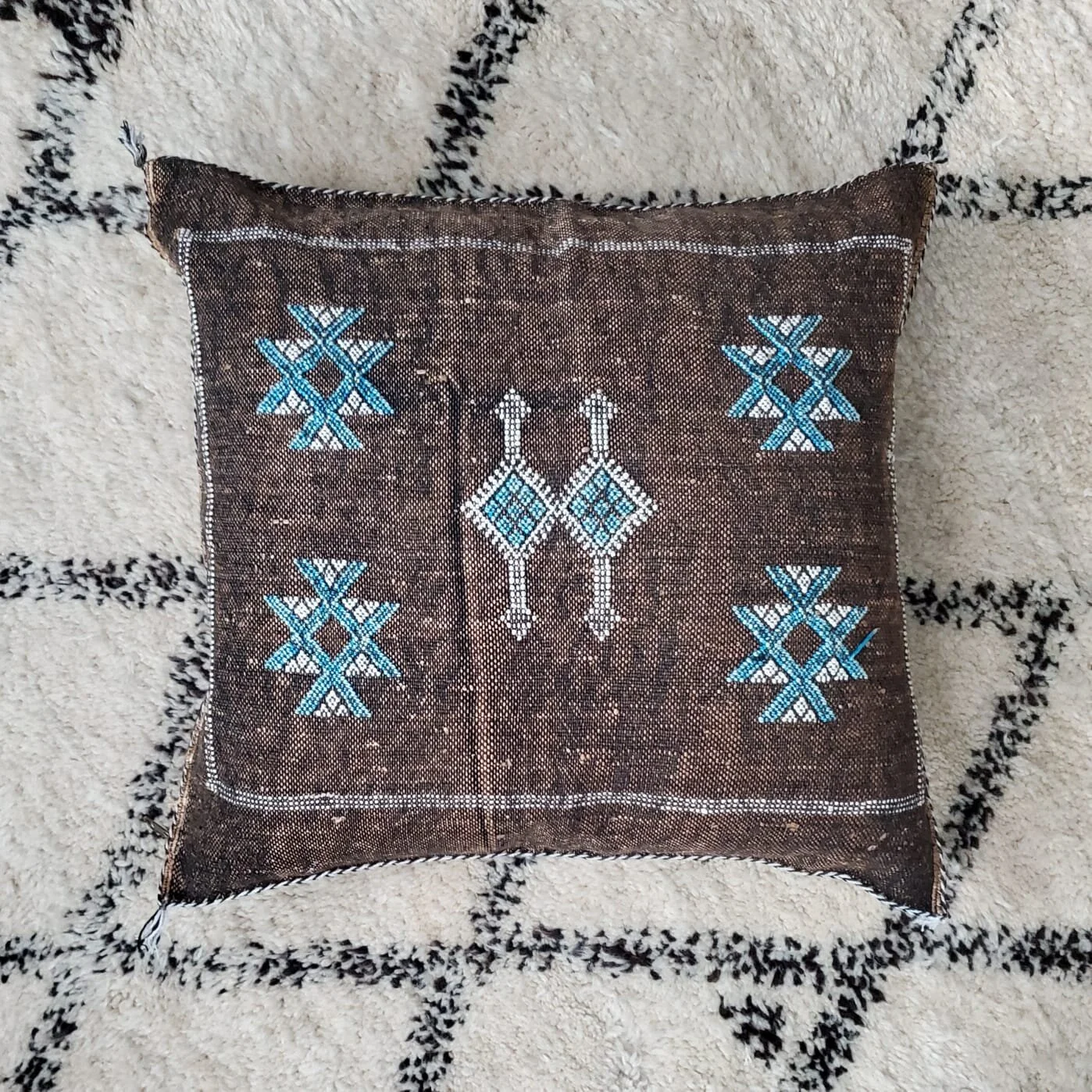 Espresso Vintage Sabra Pillow Cover