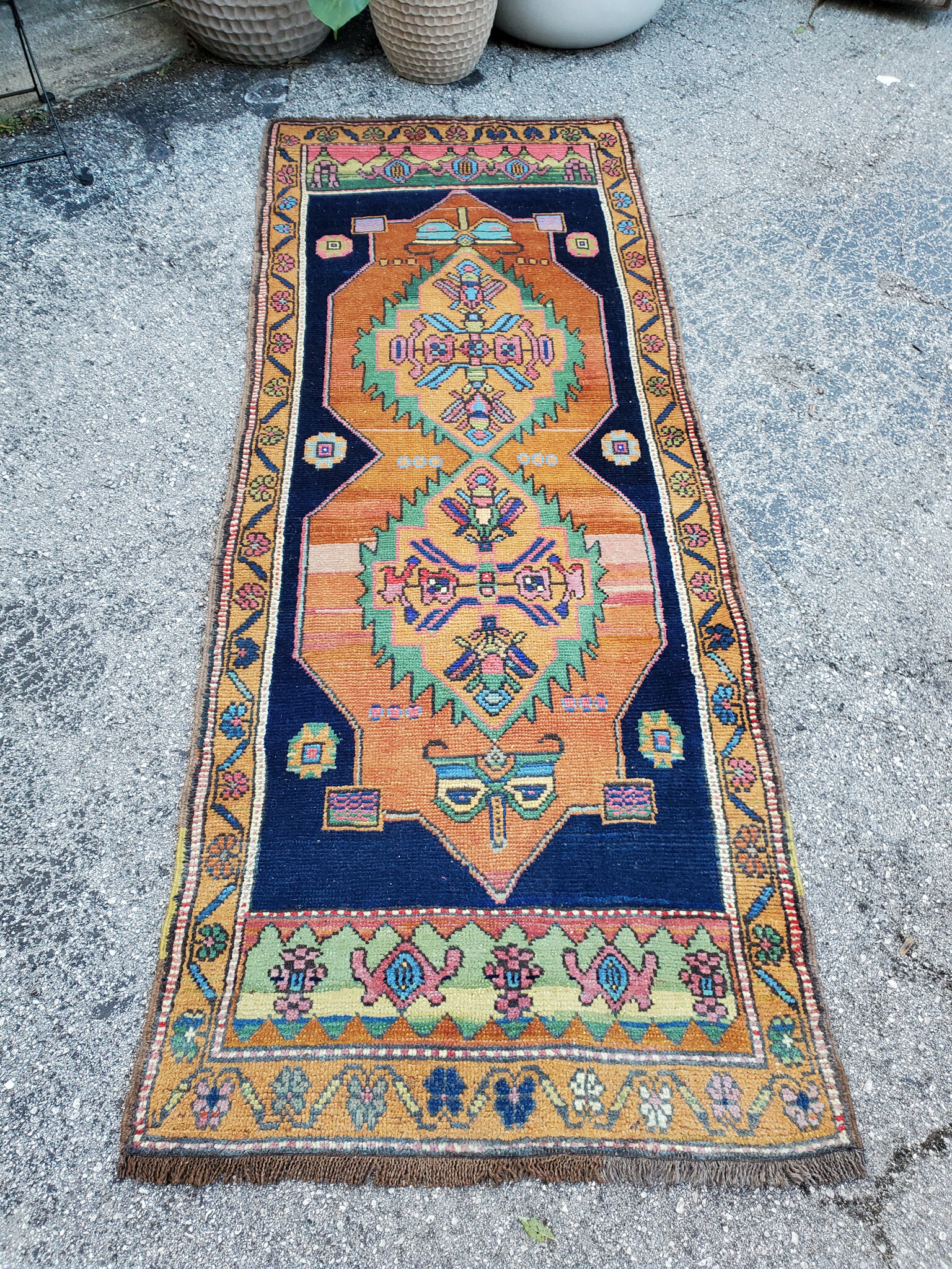 True Moon Vintage Turkish Rug 