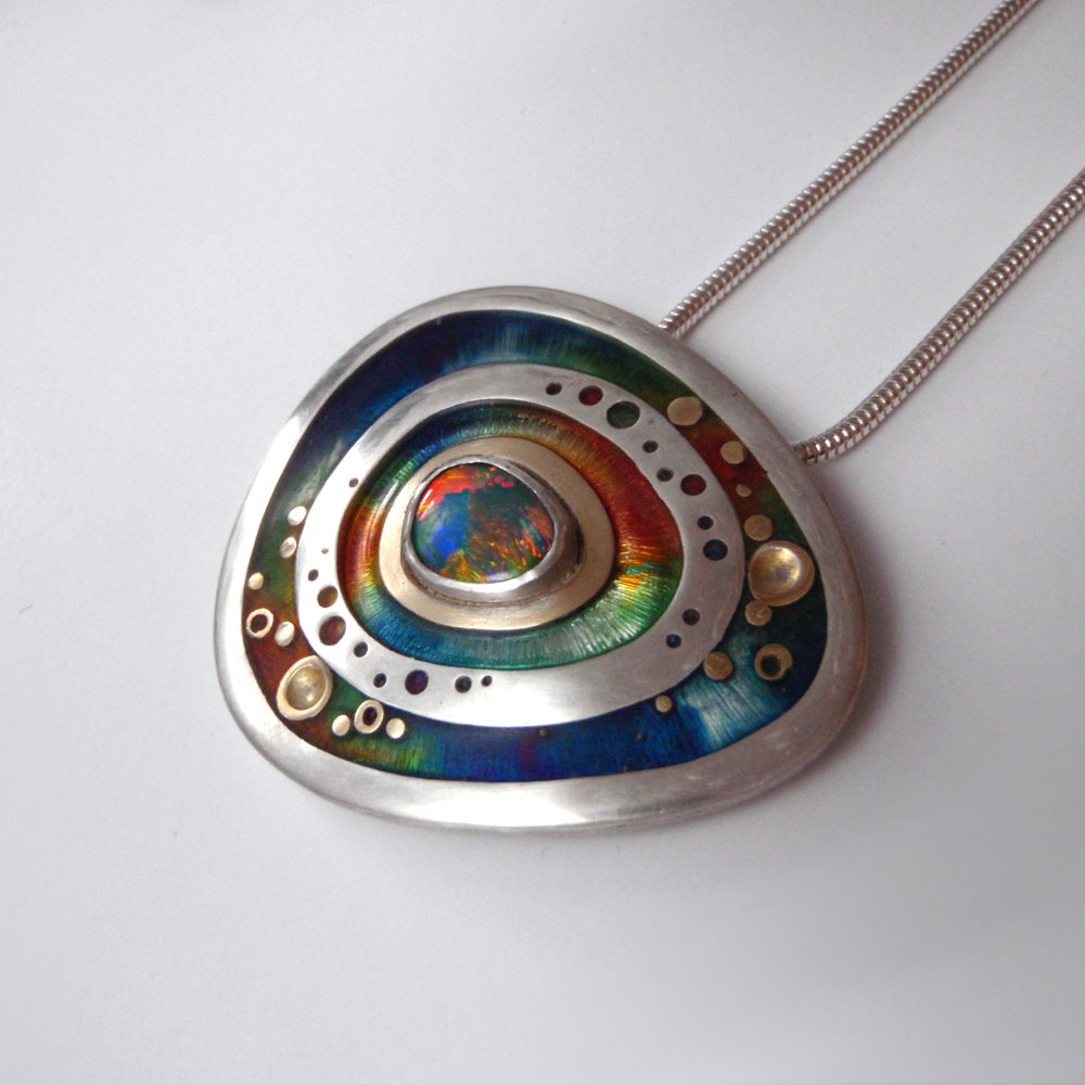 Rainbow Opal Pendant