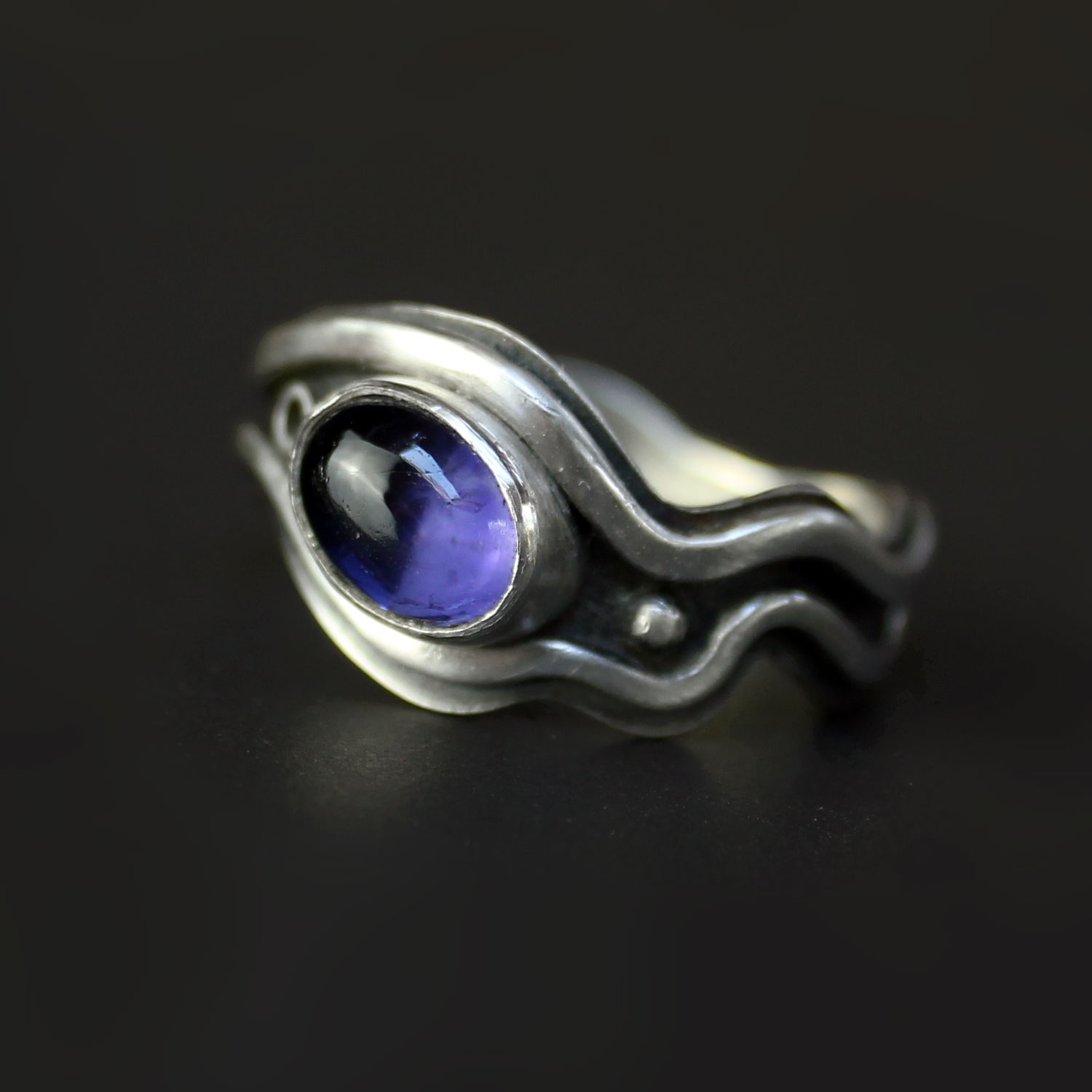 Iolite River Ring