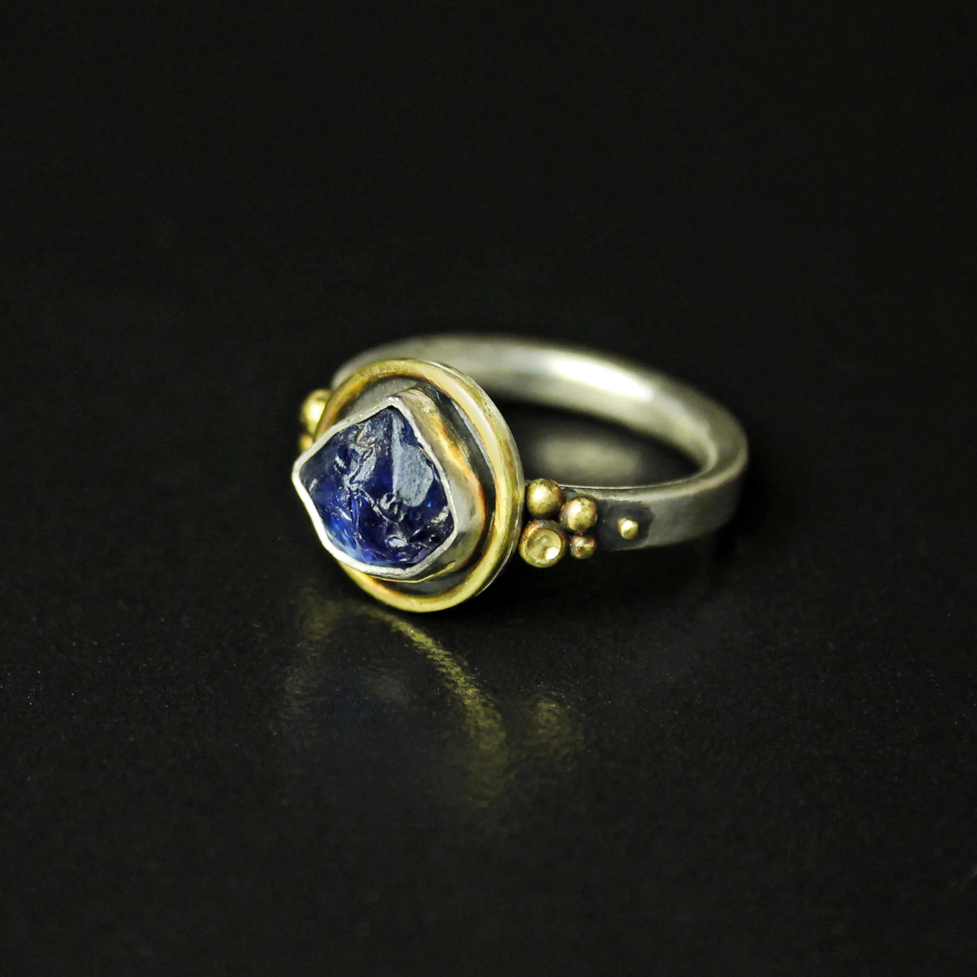 Rough Sapphire Ring