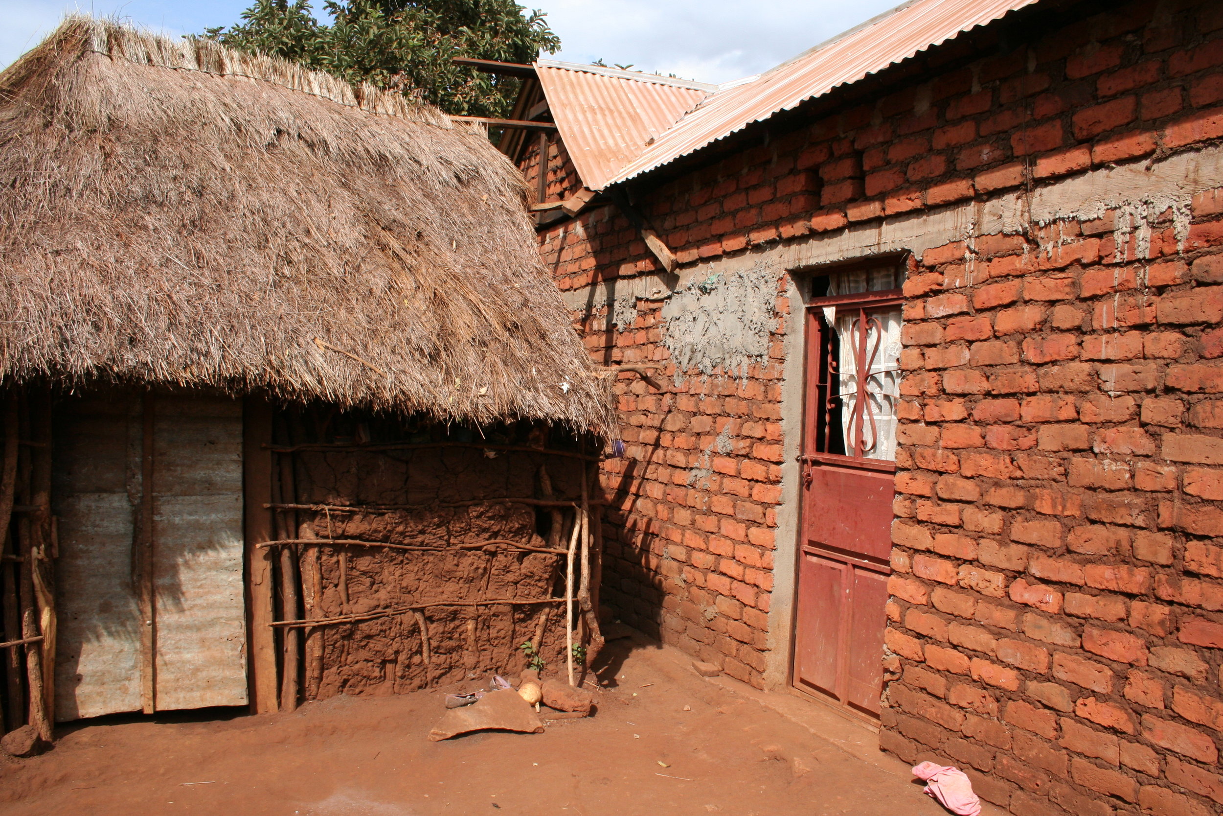 New home next to old home
