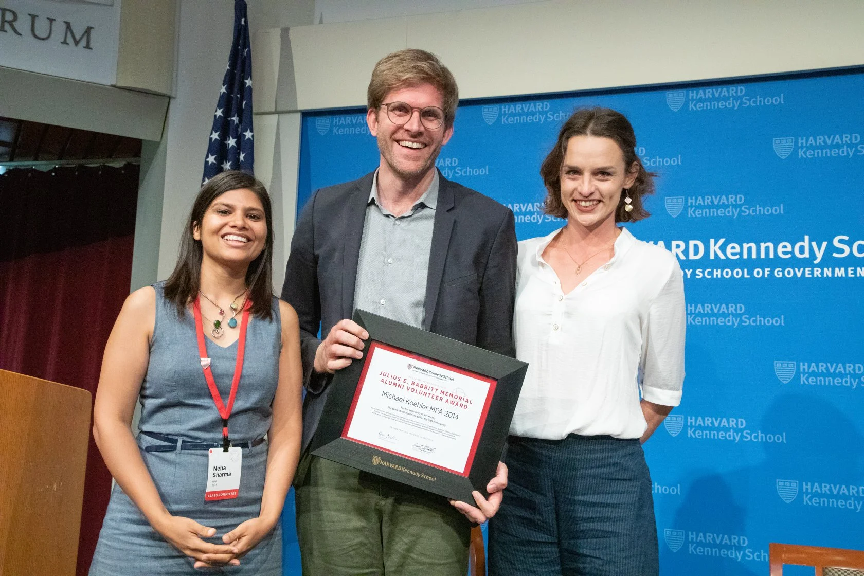 Michael Koehler wins Julius E. Babbitt Memorial Volunteer Award!