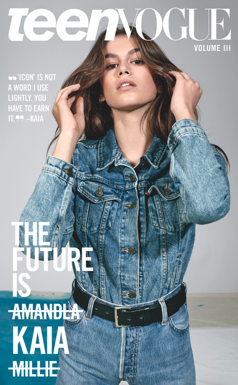Teen Vogue Cover Shoot featuring Kaia Gerber by Collier Schorr