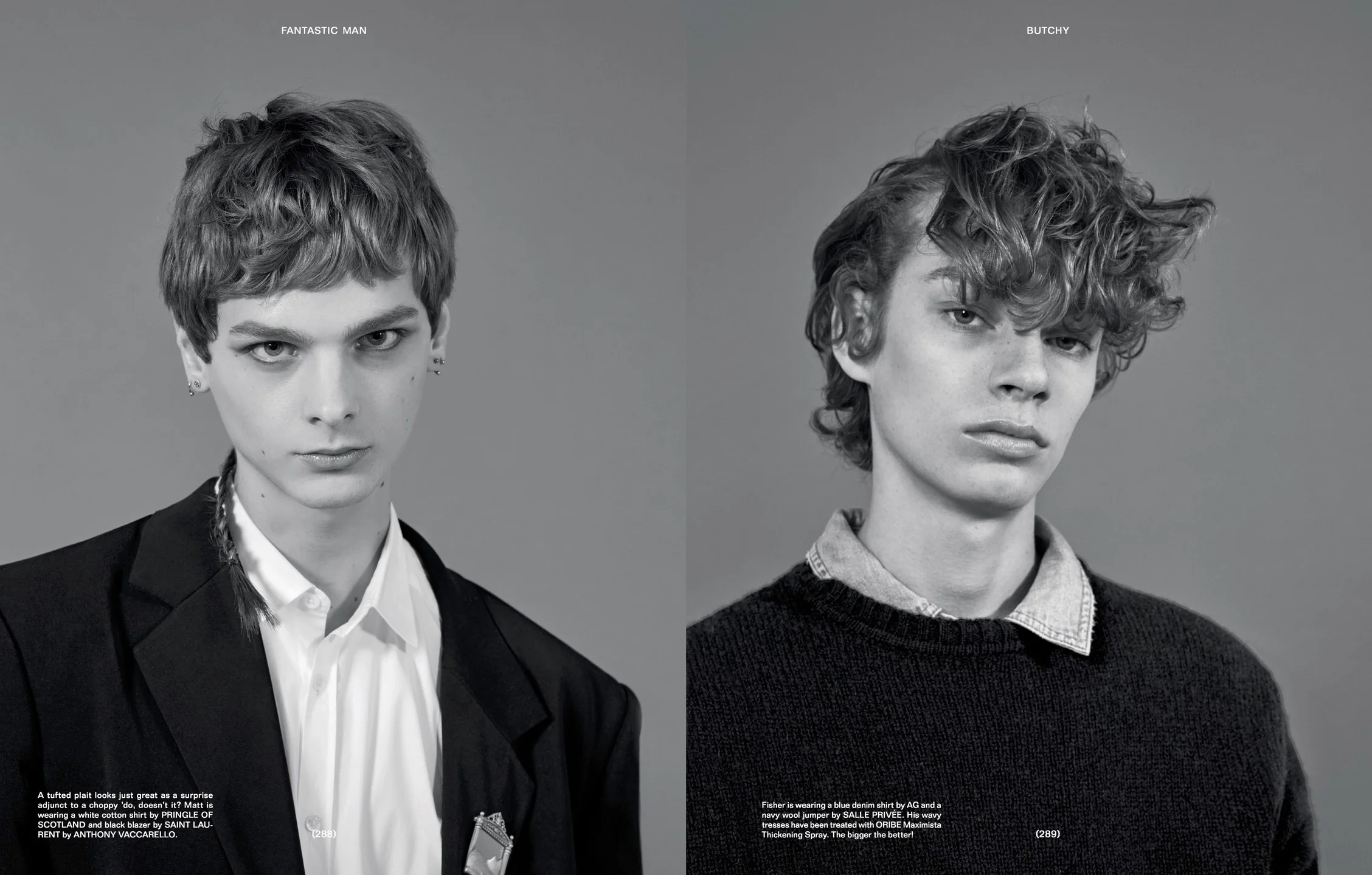 Collier Schorr for Fantastic Man with Carlos Nazario & Holli Smith.