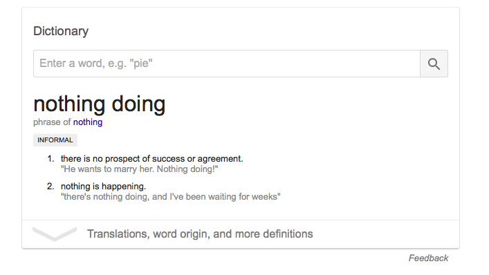 Screenshot of Google search