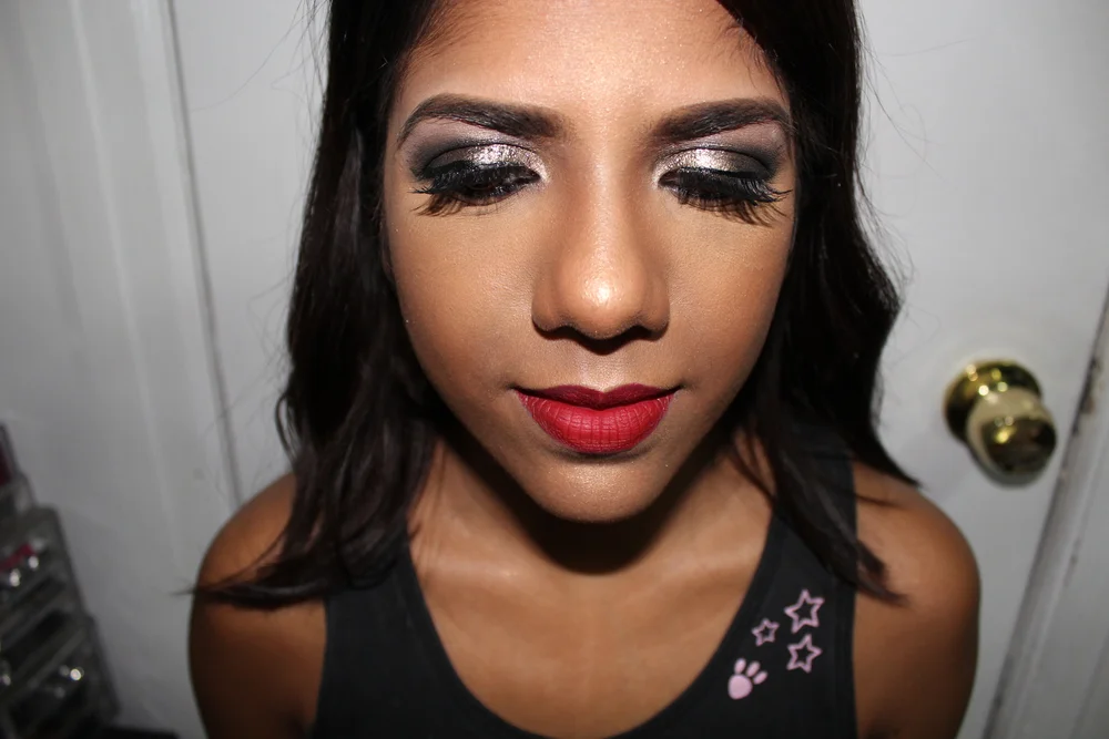  Lips: Anastasia Beverly Hills Liquid Lipstick in Serafine  Lip liner: Vincent Longo Lip Pencil in Wine 