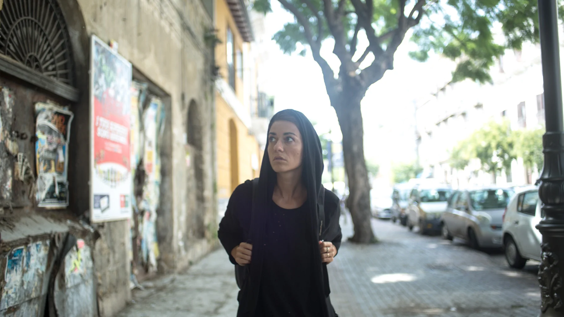 Natalia Giro en plein tournage ;-)