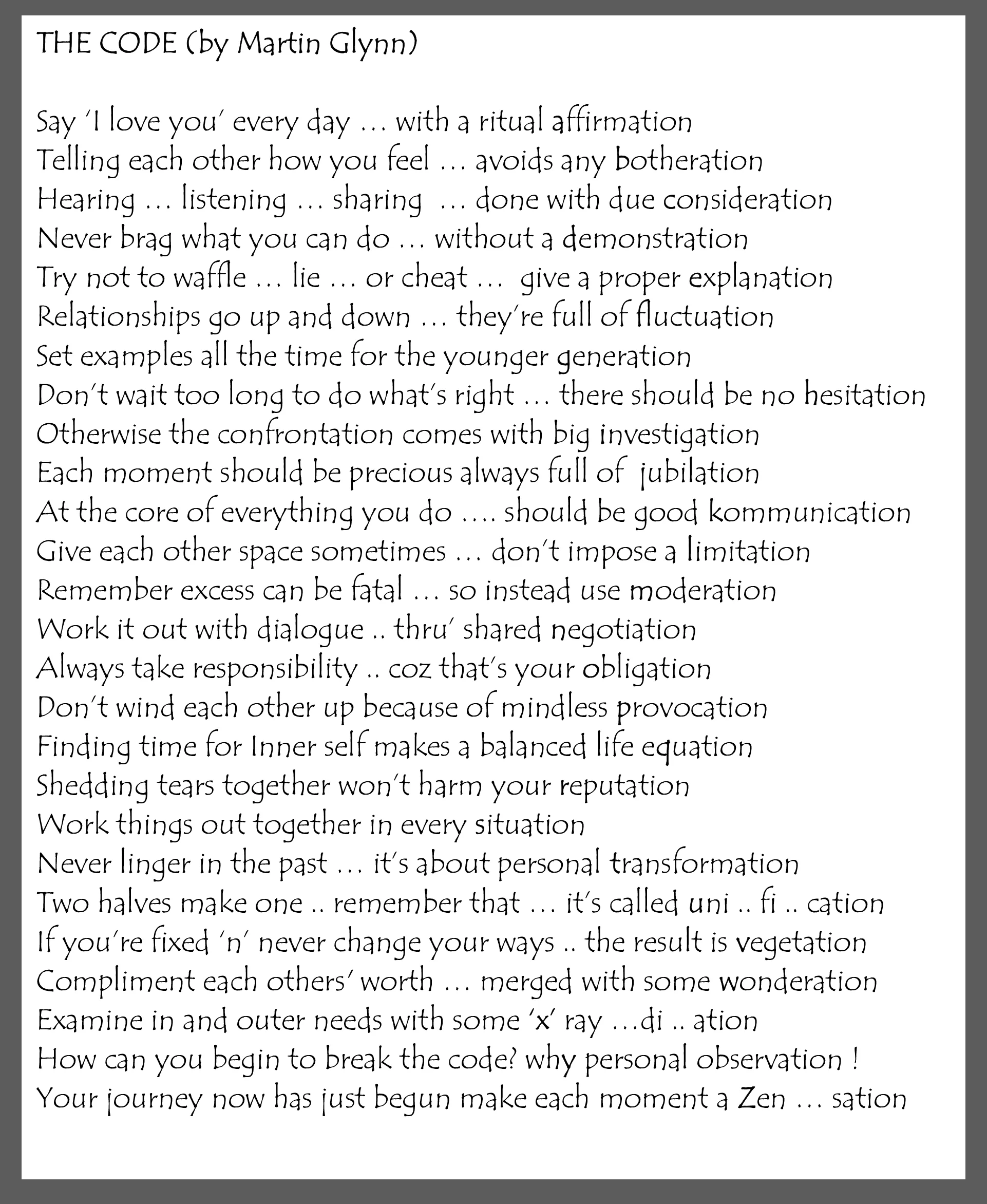 Microsoft Word - THE CODE