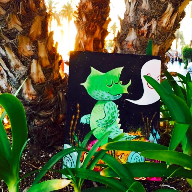 This is what Santa Monica looks like, just WITH dinosaurs. Head over to Daniel Rolnik Gallery on Ocean Ave for a good time. I have a show up now at DRG with my buddy Tripper. Pretty stoked about the body of work there.