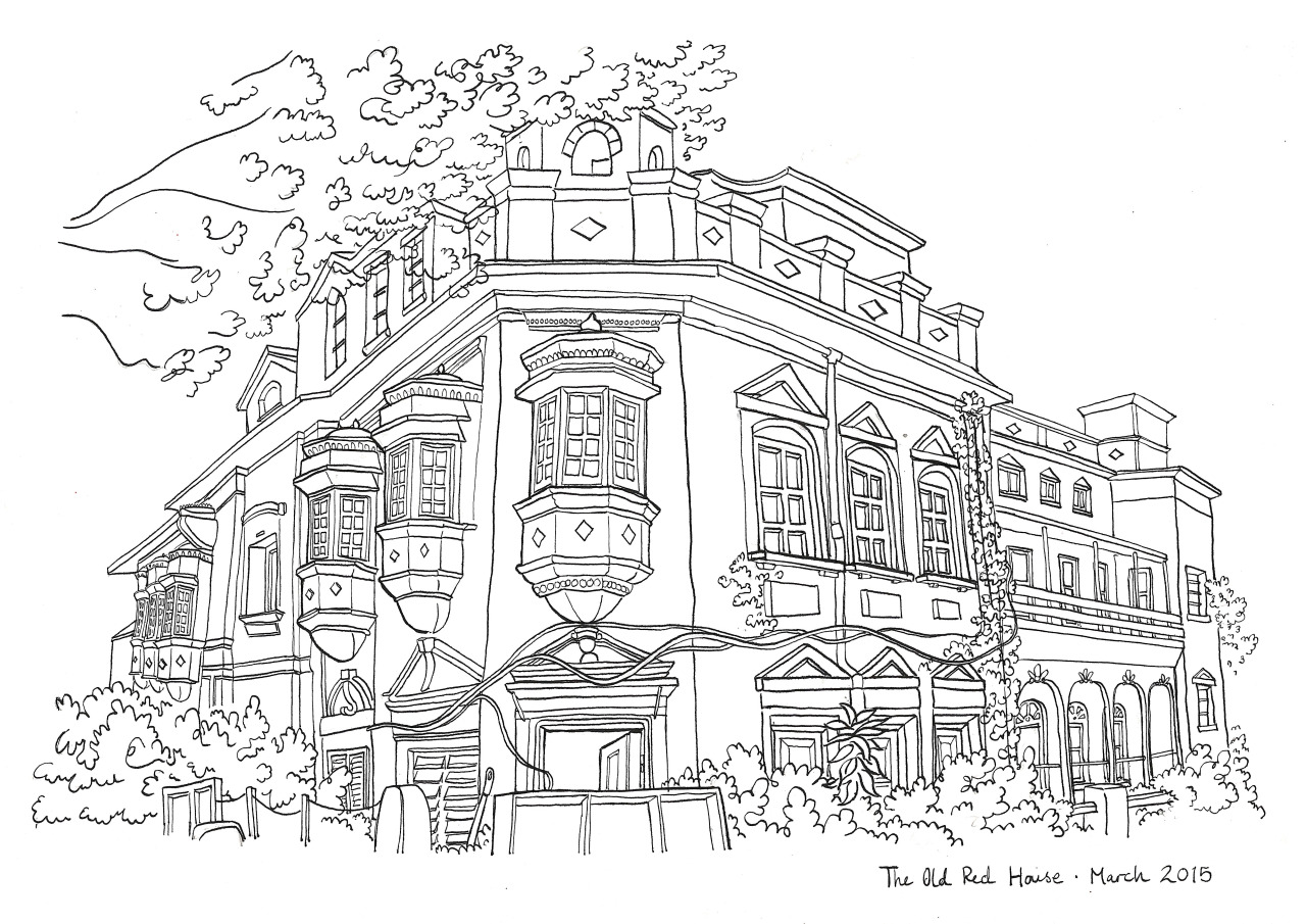 This drawing marked the end of my time in Calcutta. Hints of the British Raj are only really visible when you look up in this city - through the jungle and grime that are doing their best to swallow up any last traces of smug grandeur. This was the …