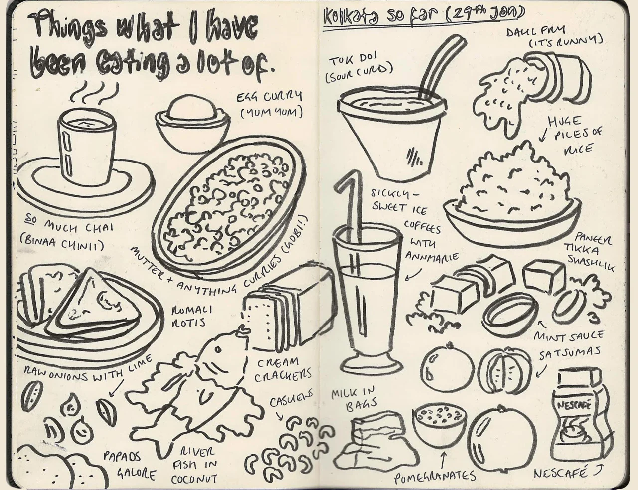 OMFG. Calcutta has amazing food. Bengali has just topped my chart of regional Indian dishes. They put rose water in their lassis and it’s just about the best god dayum thing in the world. Also huge props to the Hope Foundation Cafe’s fish thali - a …