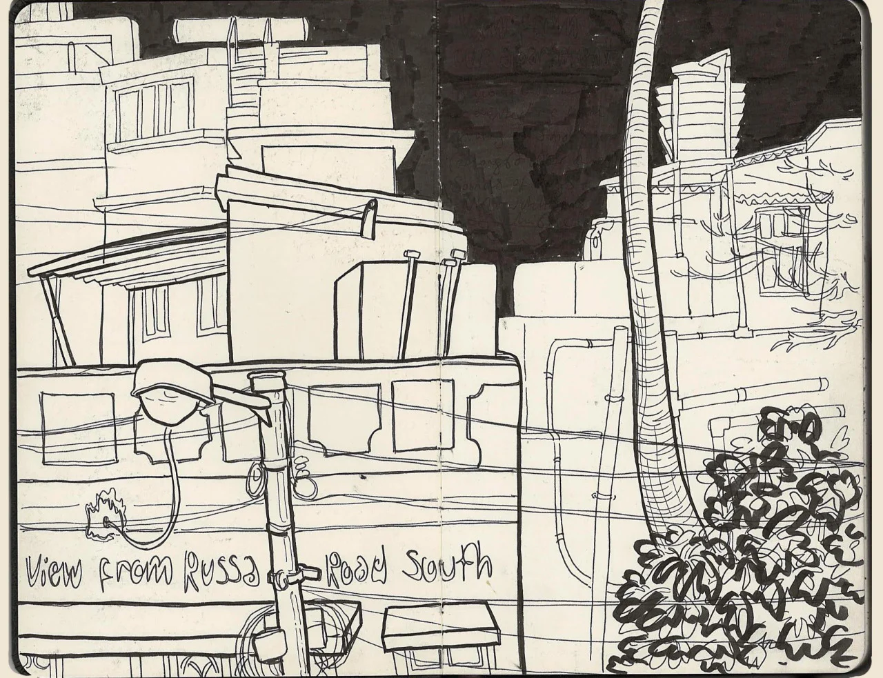 Arrival in Calcutta. There’s a balcony with a view of the street. This is where I have been doing all of my nervous chain-smoking since I got here. I practically have this sight burned into the back of my retinas by now.I’m here volunteering on a th…