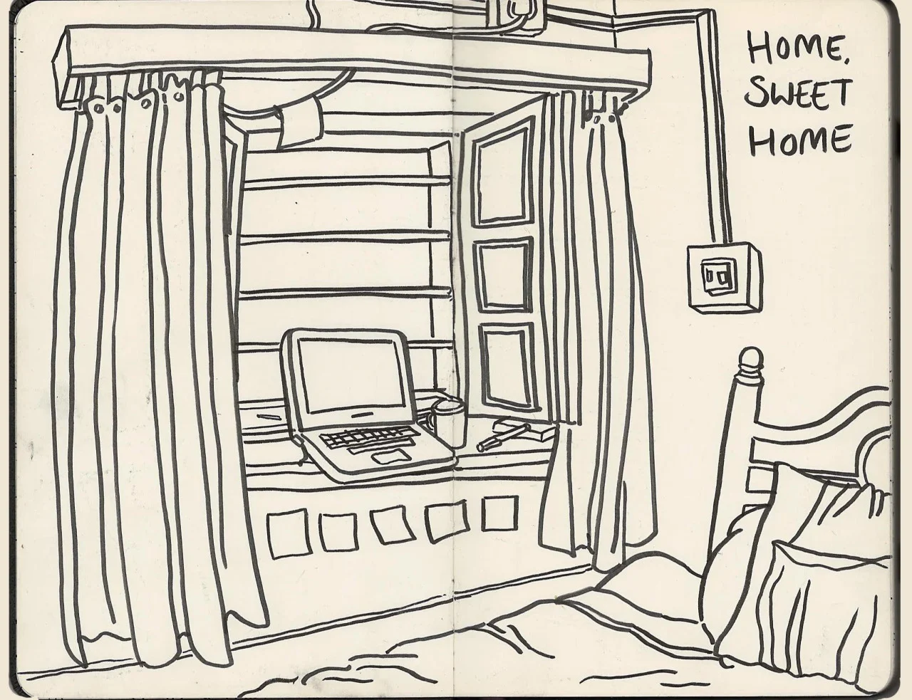 En route from the airport, Gora (my flatmate, fixer and all-round source of fun) nervously warned me that the apartment would be “basic”. However, my room is massive, opens on to the balcony and is quickly decorated with post-it notes. Pretty chuffe…