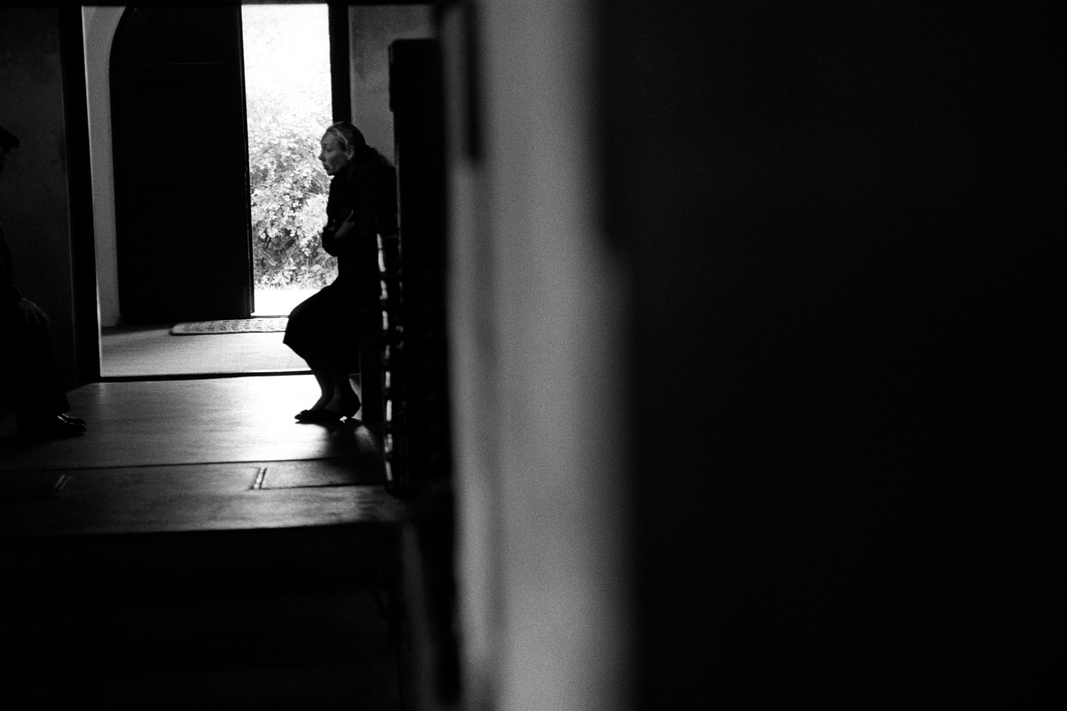 Woman Mourning Her Grandmother