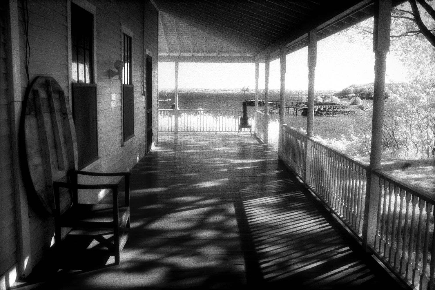 Island Porch , Great Diamond Island, Maine, 1986 Infrared gelatin silver print