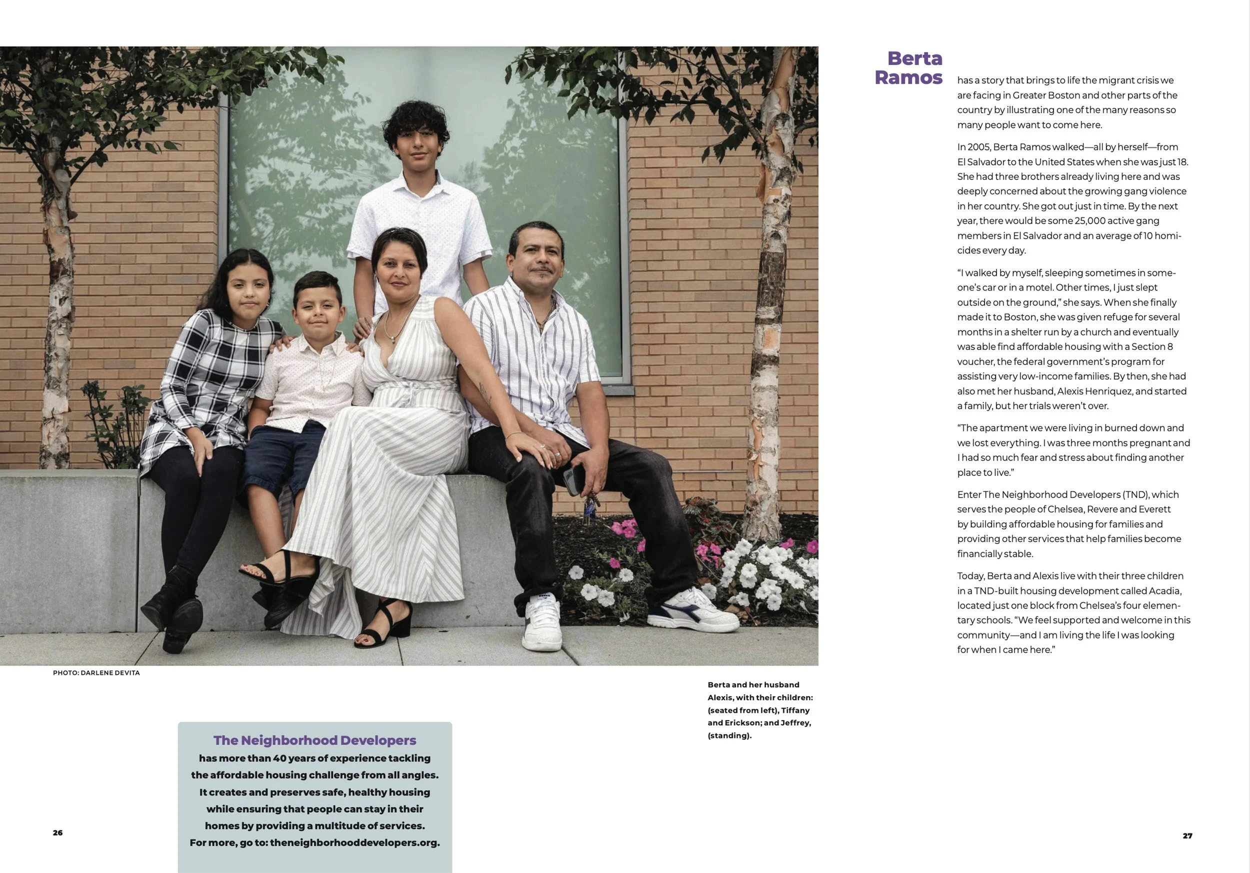 Berta Ramos and family