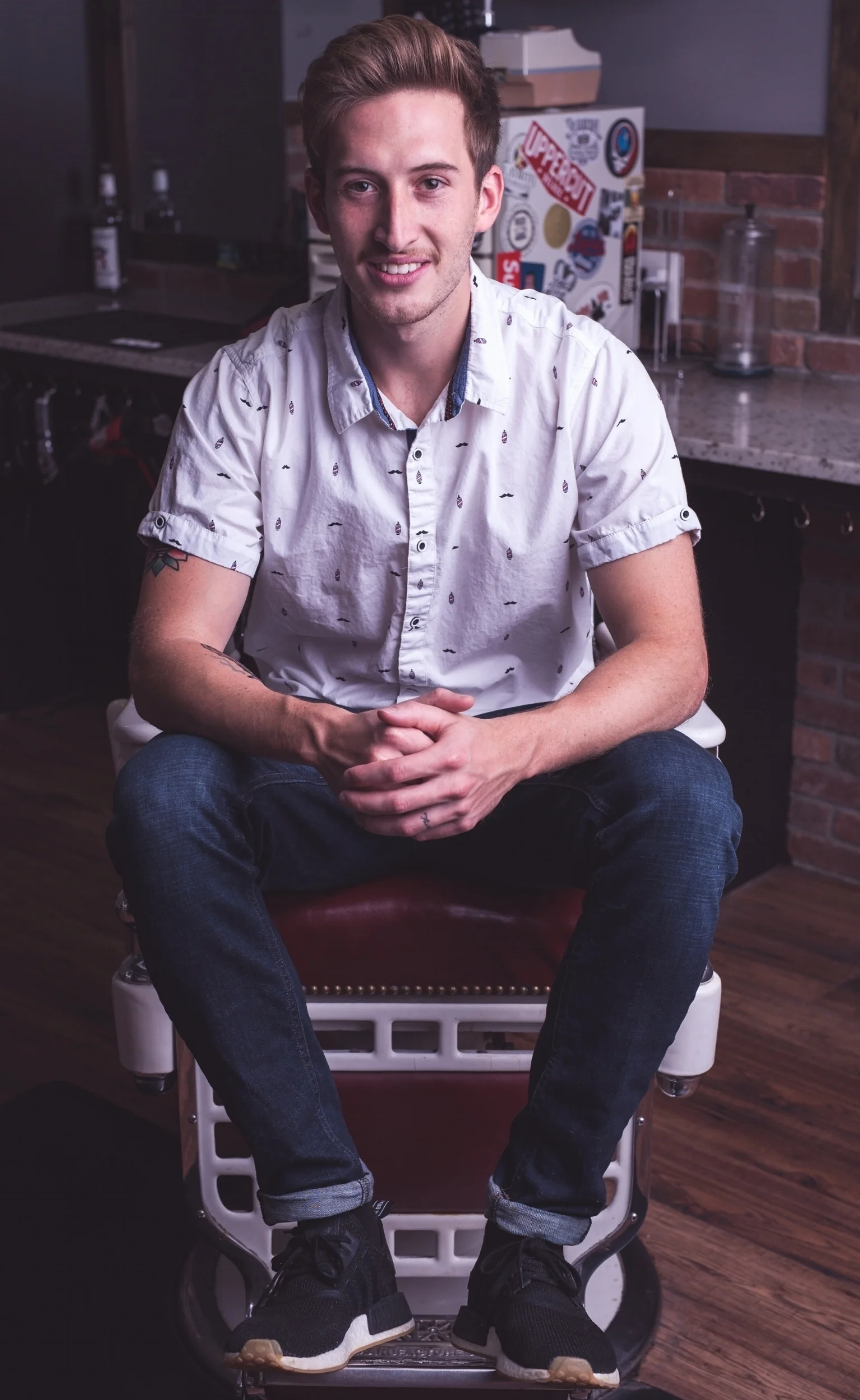 Casey (Owner and Barber) Instagram: @caseys_cuts_nj Since the age of 15 Casey has had a passion for the barbering industry. He has worked in several locations throughout North Jersey where he learned to cut and style hair for men of all ages, ethnicity, and walks of life. After experiencing the barbering world in many different locations, he decided to take all of the good from each location, couple it with the traditional ways of barbering, and create Iconic Barber Shop And Shave Parlor. A few years after opening the doors to Iconic, at the age of 20, Casey also chose to educate in the industry as well. He is a national educator for Hattori Hanzo Shears, the largest scissor company in the hair industry. He travels the country educating stylists, barbers and students about men's haircutting as well as platform education at major hair shows. In addition to barbering, Casey also enjoys sports, and even played Div.III soccer in college, so there's always conversation about the most recent sports news! B OOK CASEY NOW