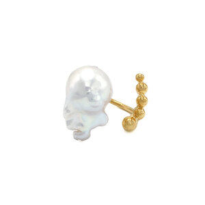 14k Gold Baroque Pearl Statement Ring