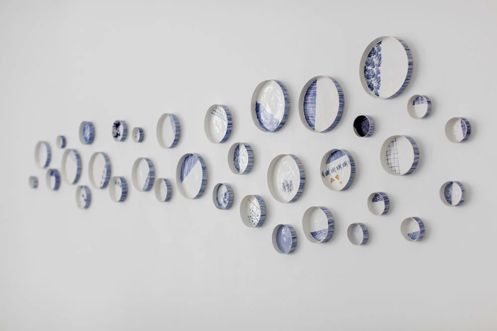 Rebecca Killen Ceramics - Cobalt Wall Dishes