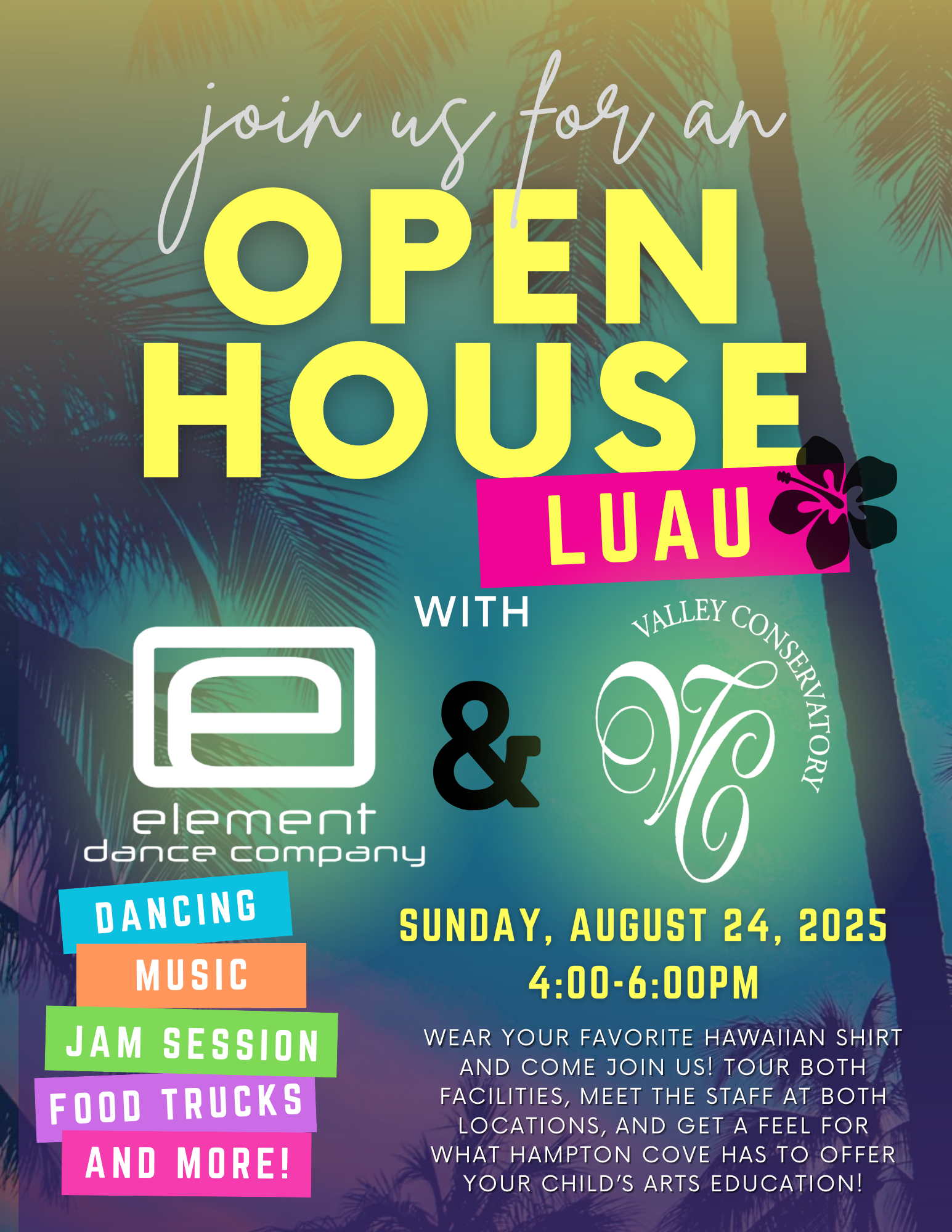 Season 14 Open House (partnered with Valley Conservatory)