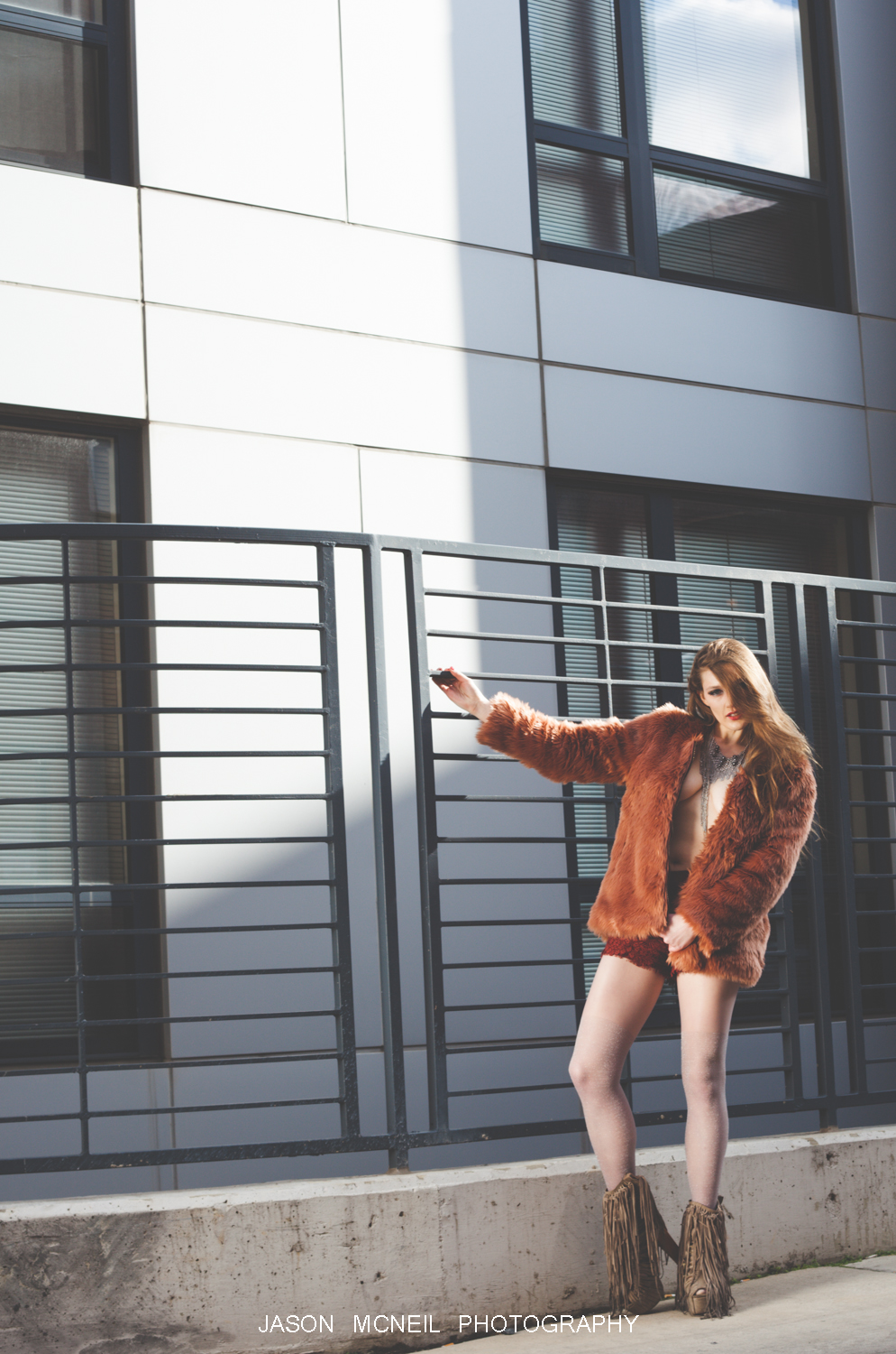  Fur: forever21  Shorts: forever21  Shoes: Jeffery Campbell 