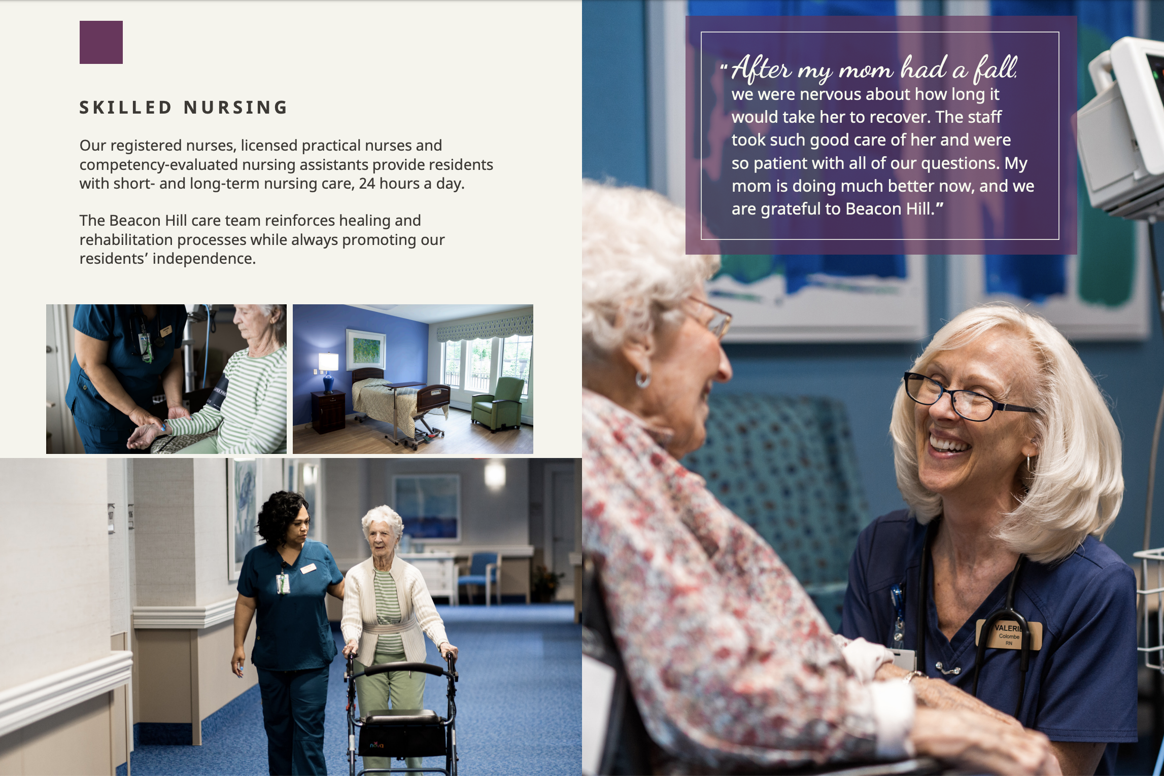 Print brochure for skilled nursing