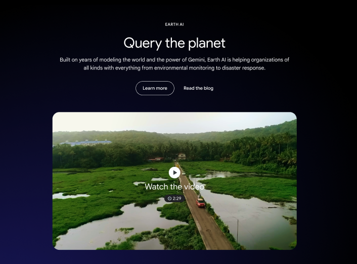 Google Geospatial Analytics page detail
