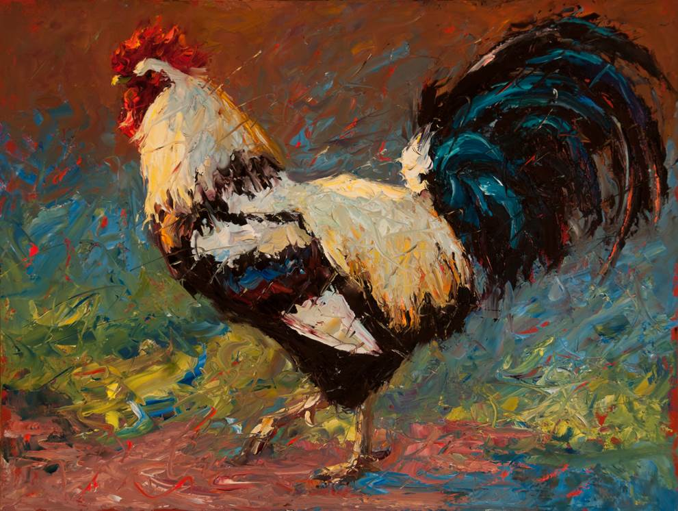 Cock of Luckenbach 18 x 24.jpg