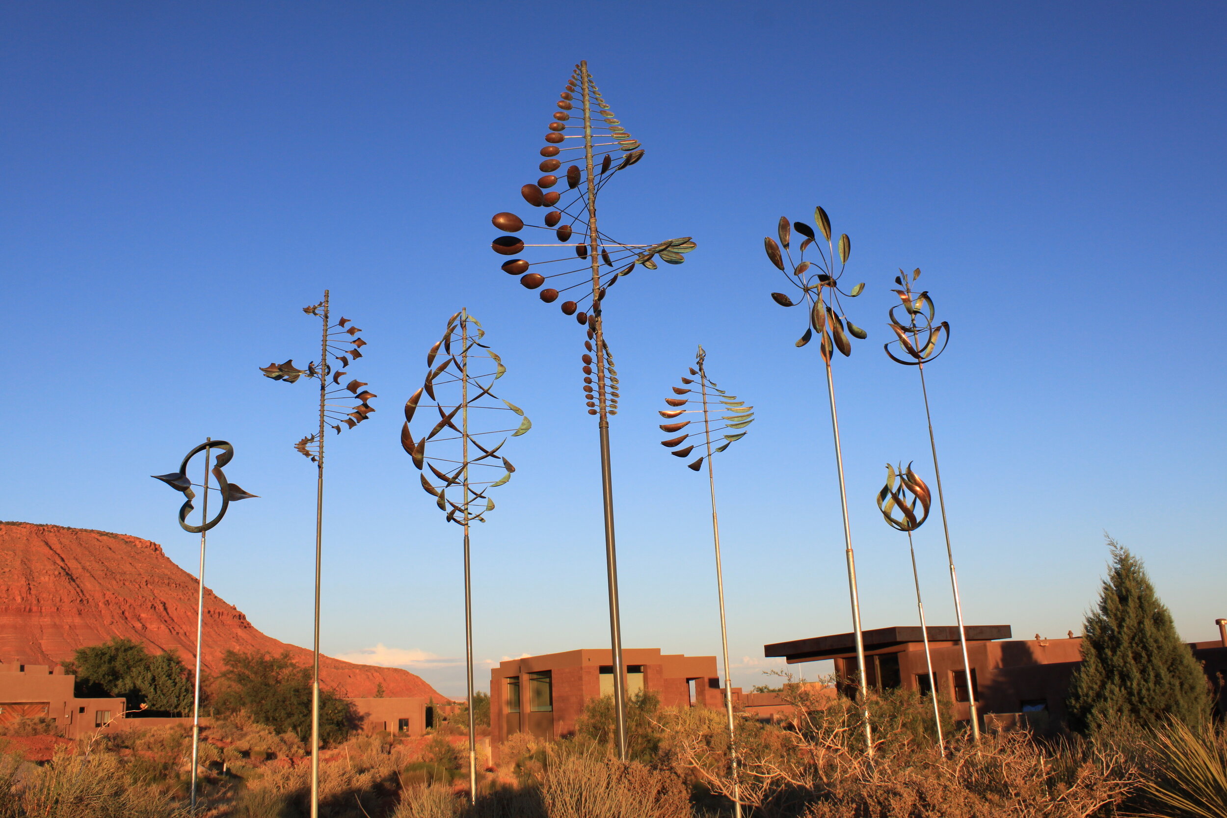 Copper Wind Sculptures