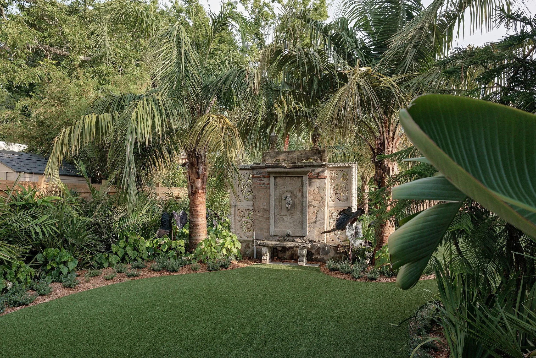 Fountain and landscaping at The Pavilion