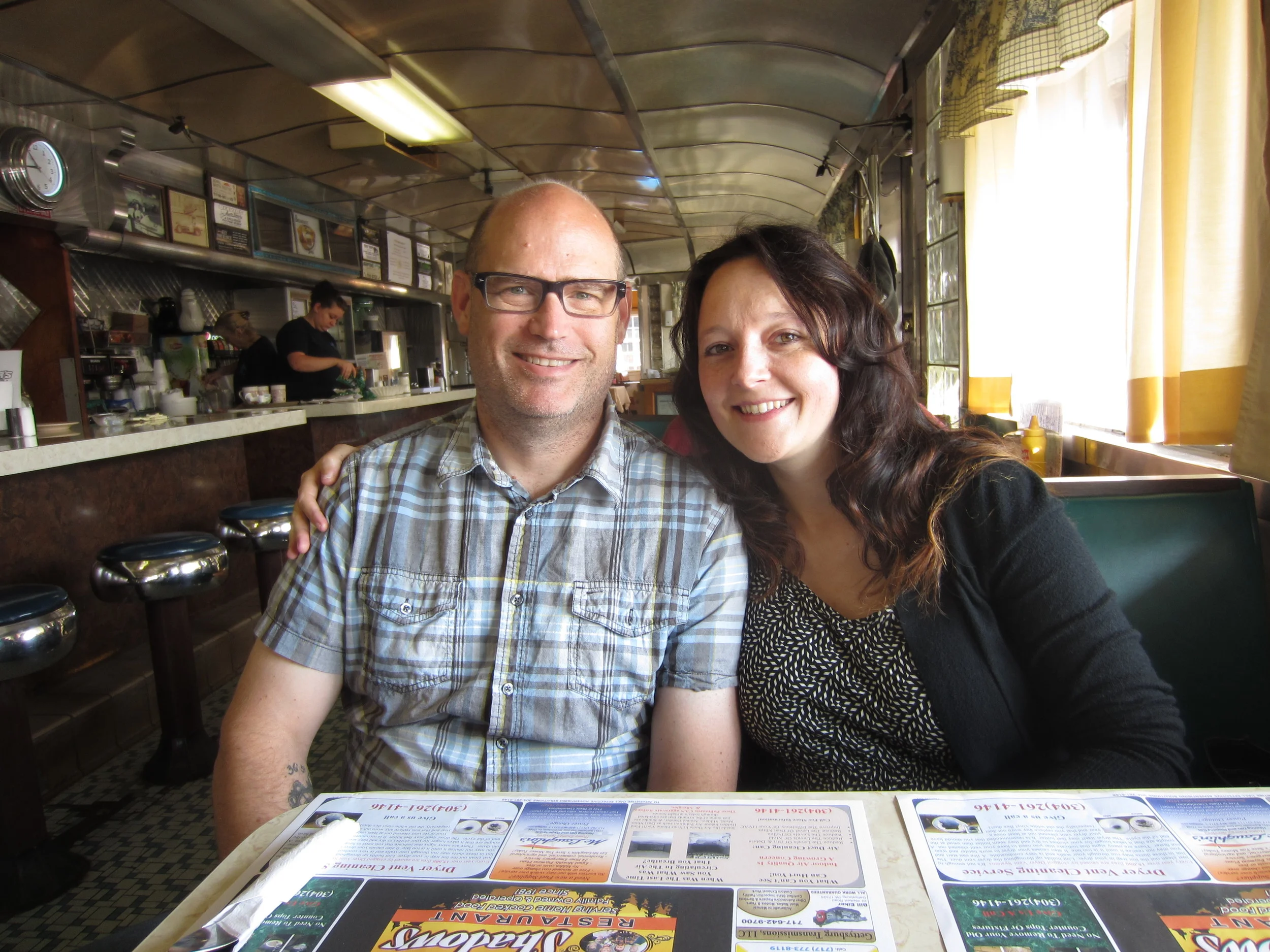 James and Bev waiting to order 