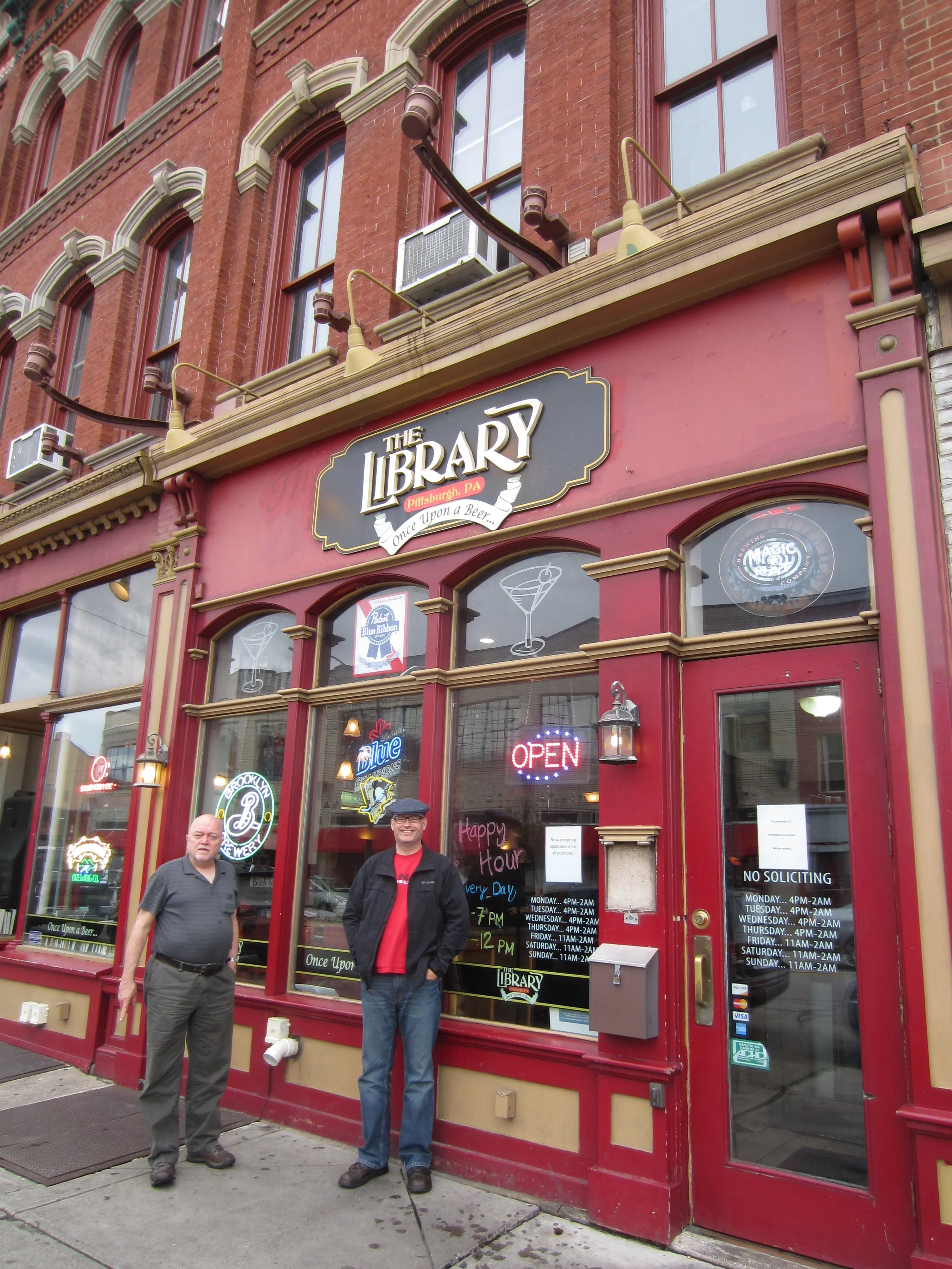  Getting ready to do some "studying" at the Library in Pittsburgh 