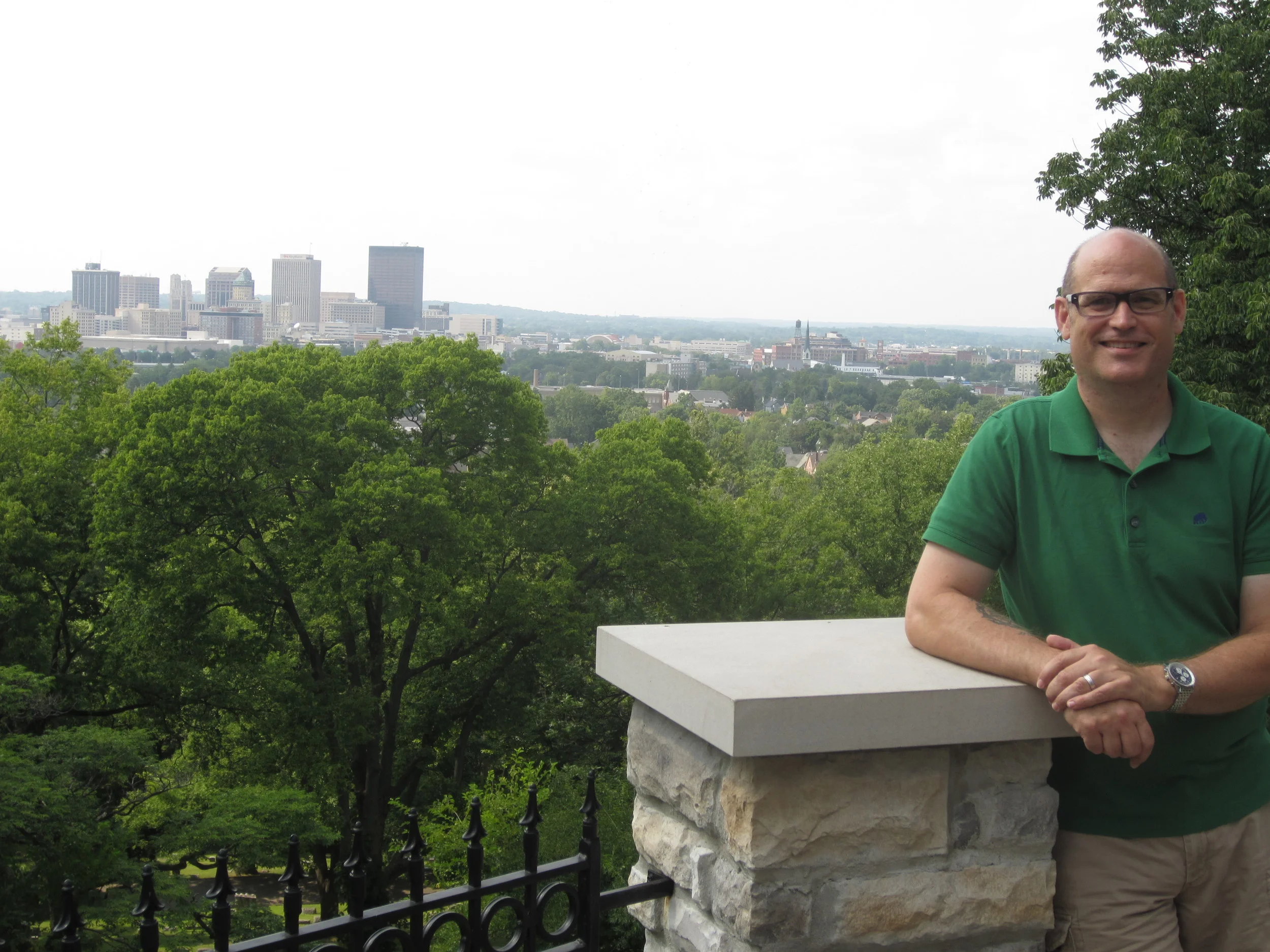  The view of Dayton from the cemetery 