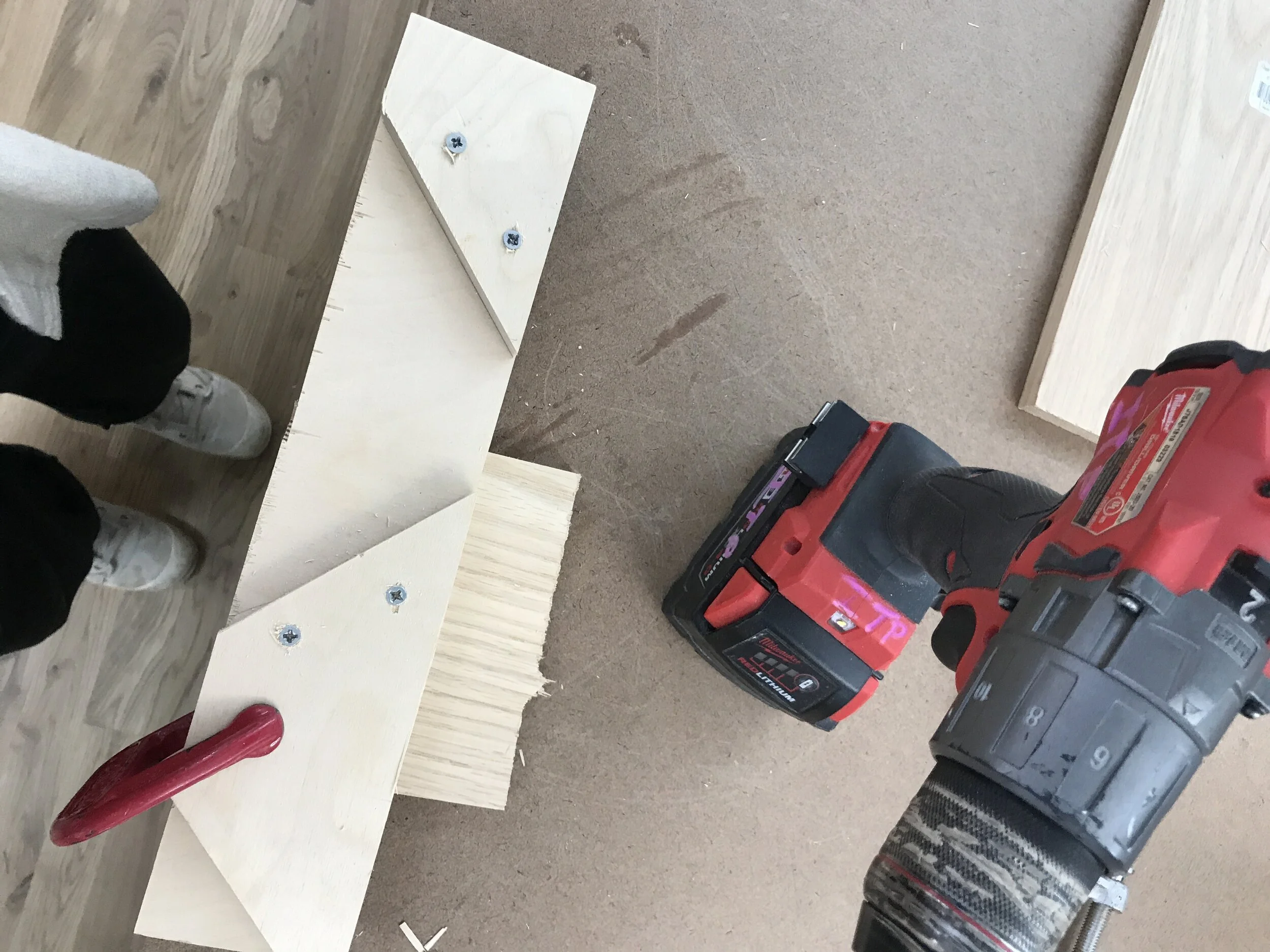 Making my DIY Jig to make the hexagon shape and drilling