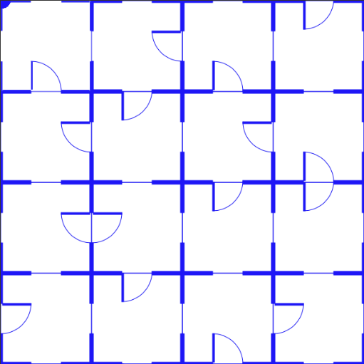 First Problem :the change of the pattern from door positions is a little too subtle than I thought