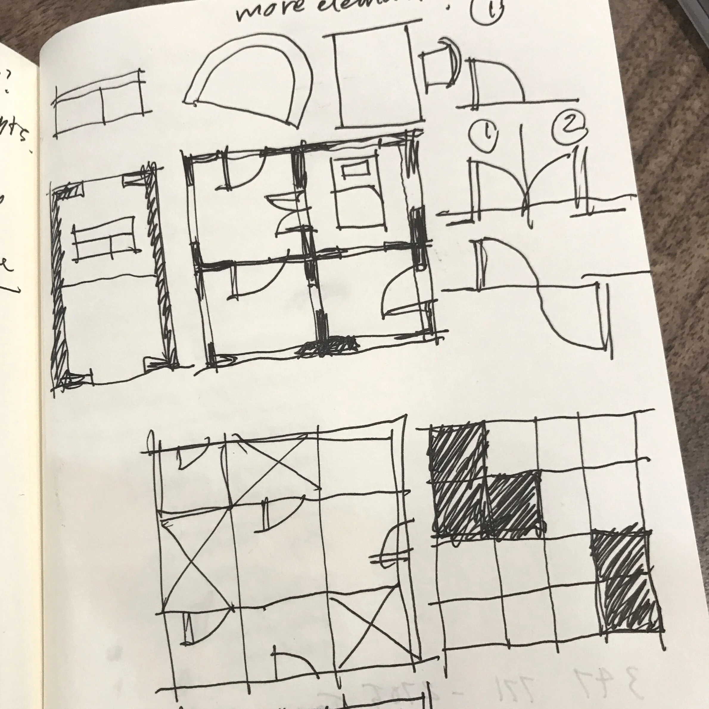 Second sketch for the pattern