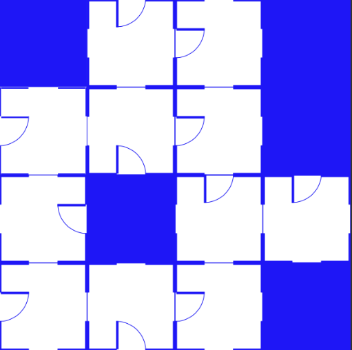 new pattern with negative space